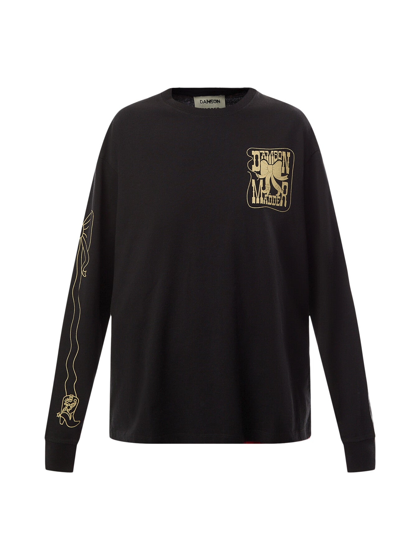 Cow Bow Long Sleeve Tee
