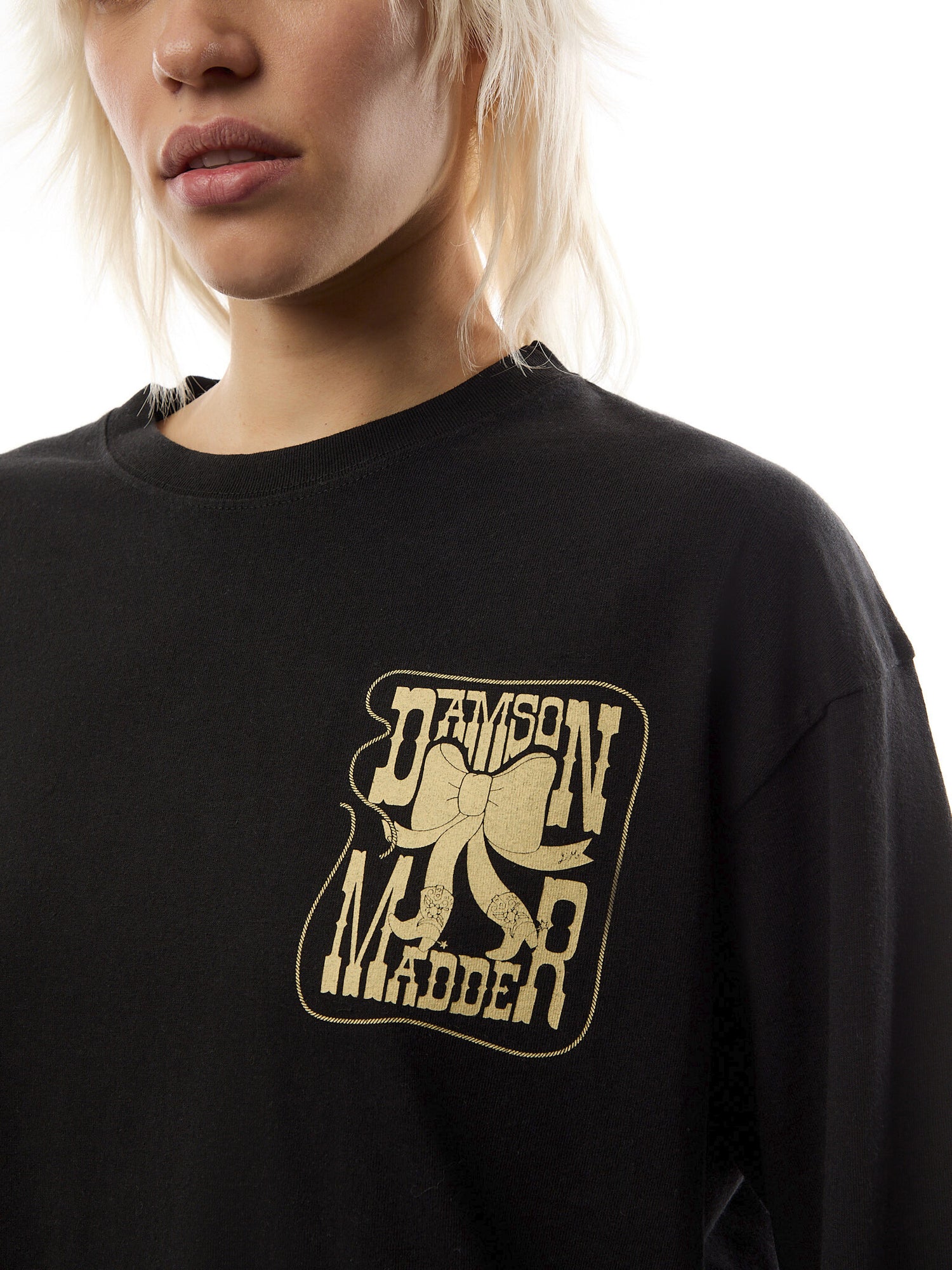 Cow Bow Long Sleeve Tee
