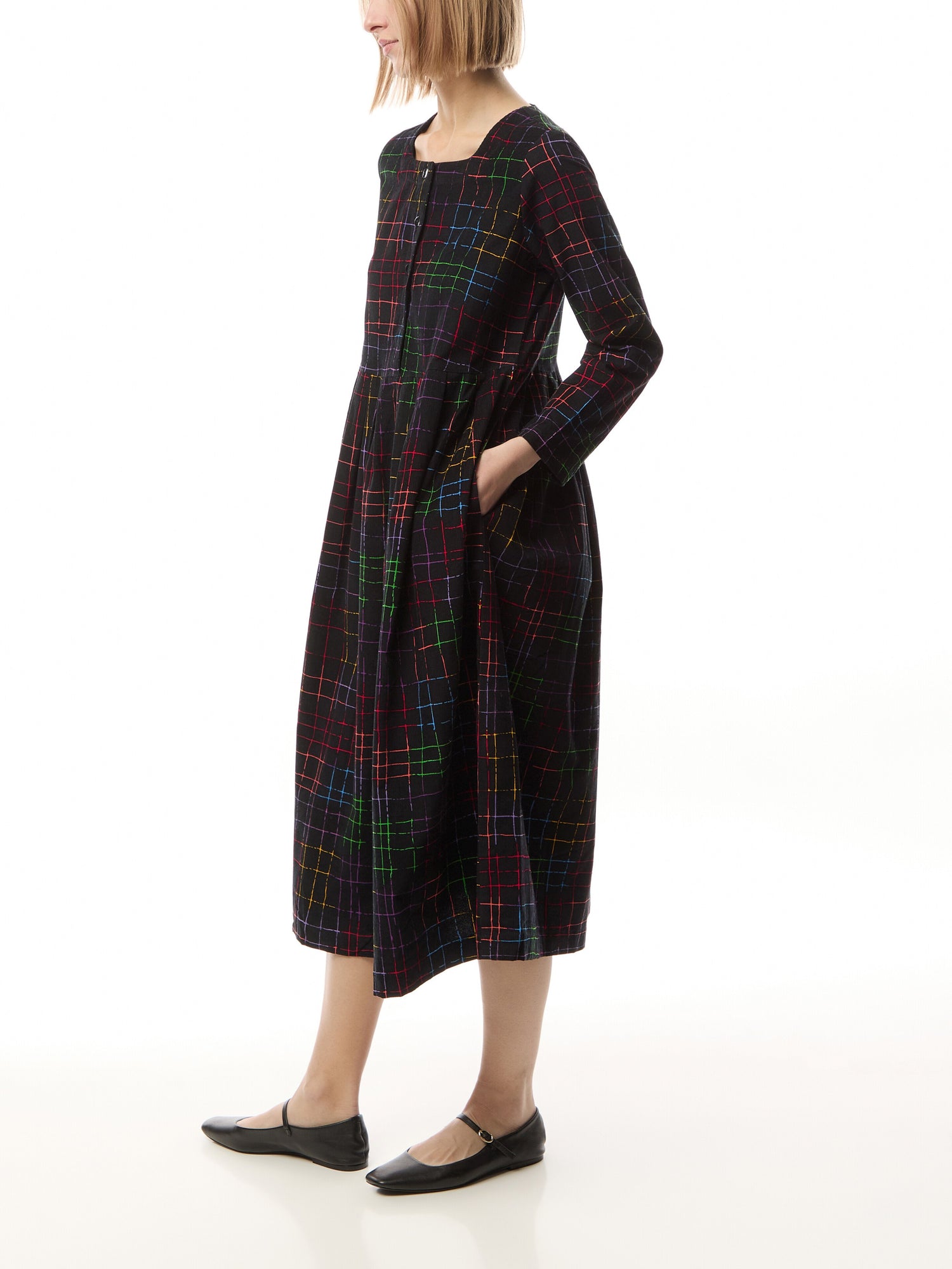 Patch Check Dress