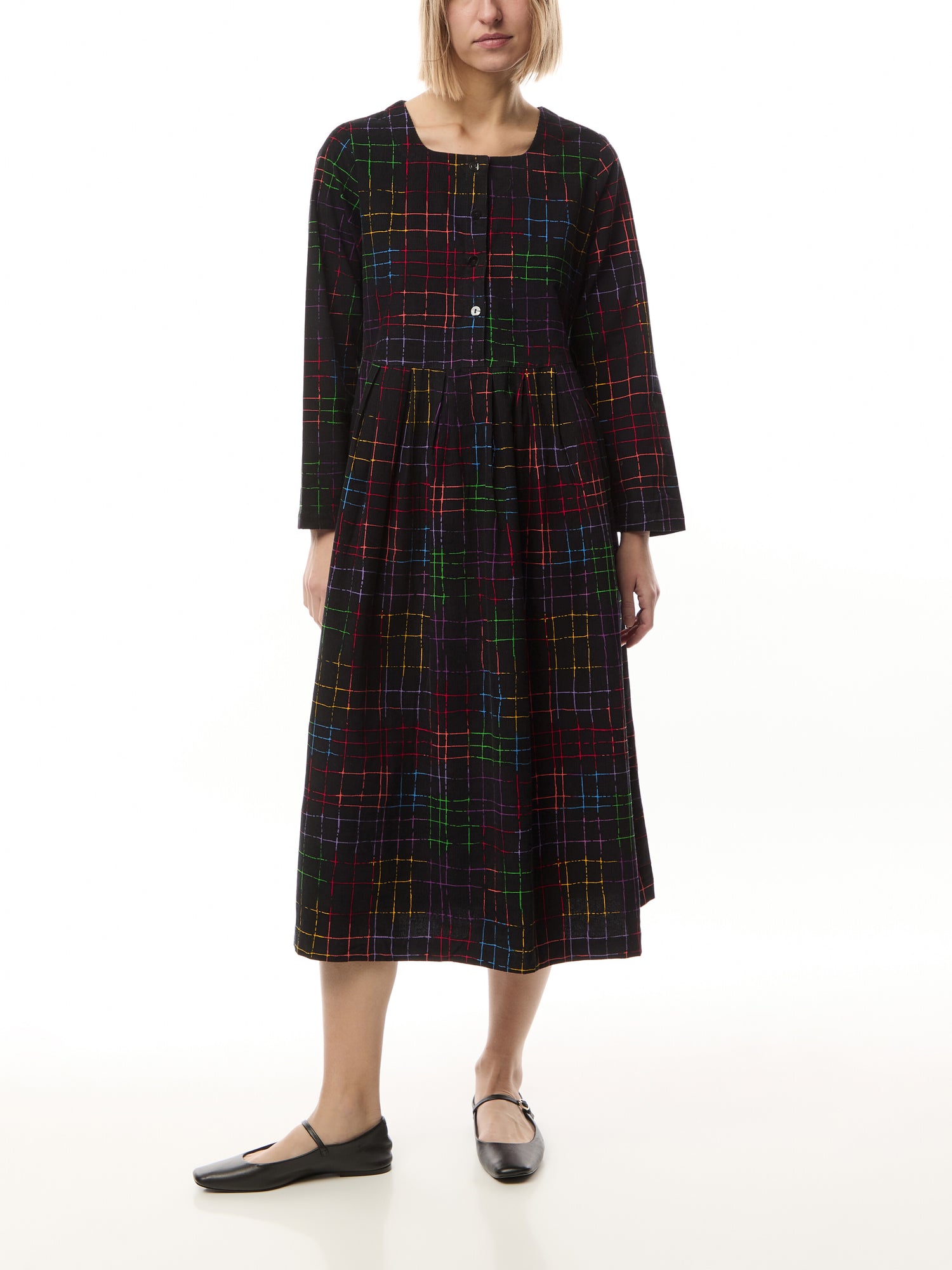 Patch Check Dress