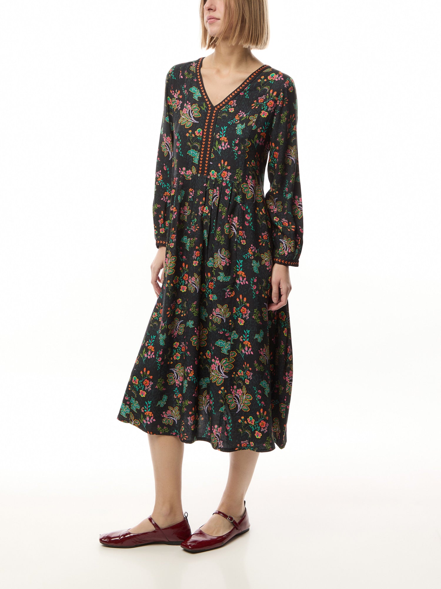 Hand Drawn Floral Dress