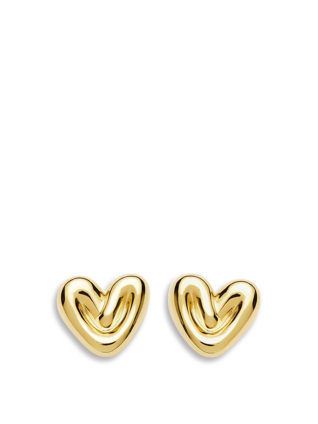 Puffy Heart Stud Earrings