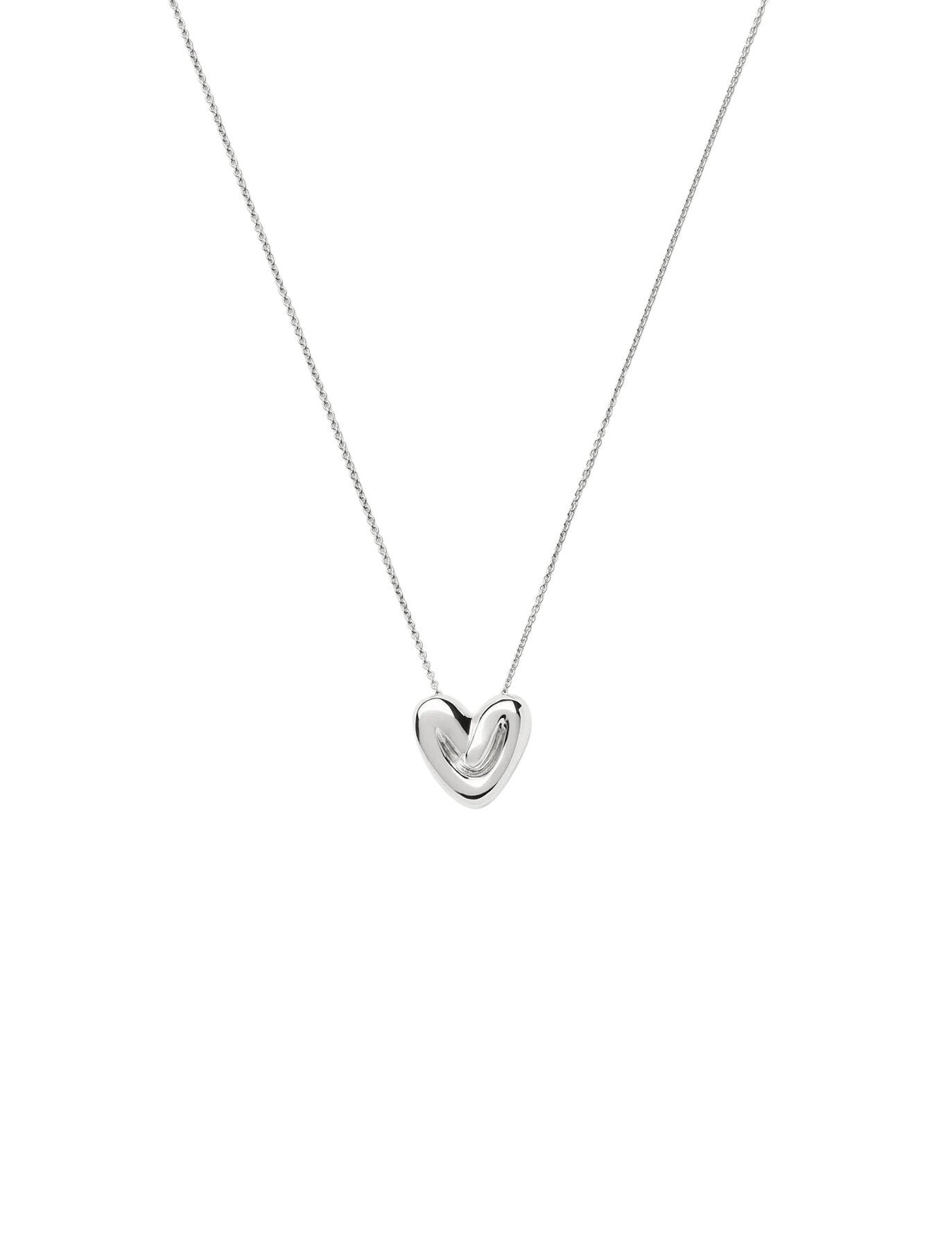 Puffy Heart Pendant Necklace