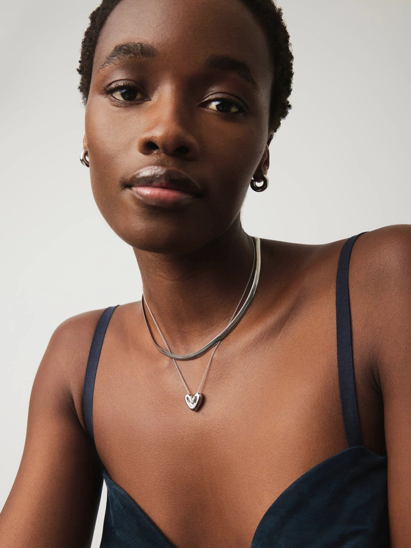 Puffy Heart Pendant Necklace