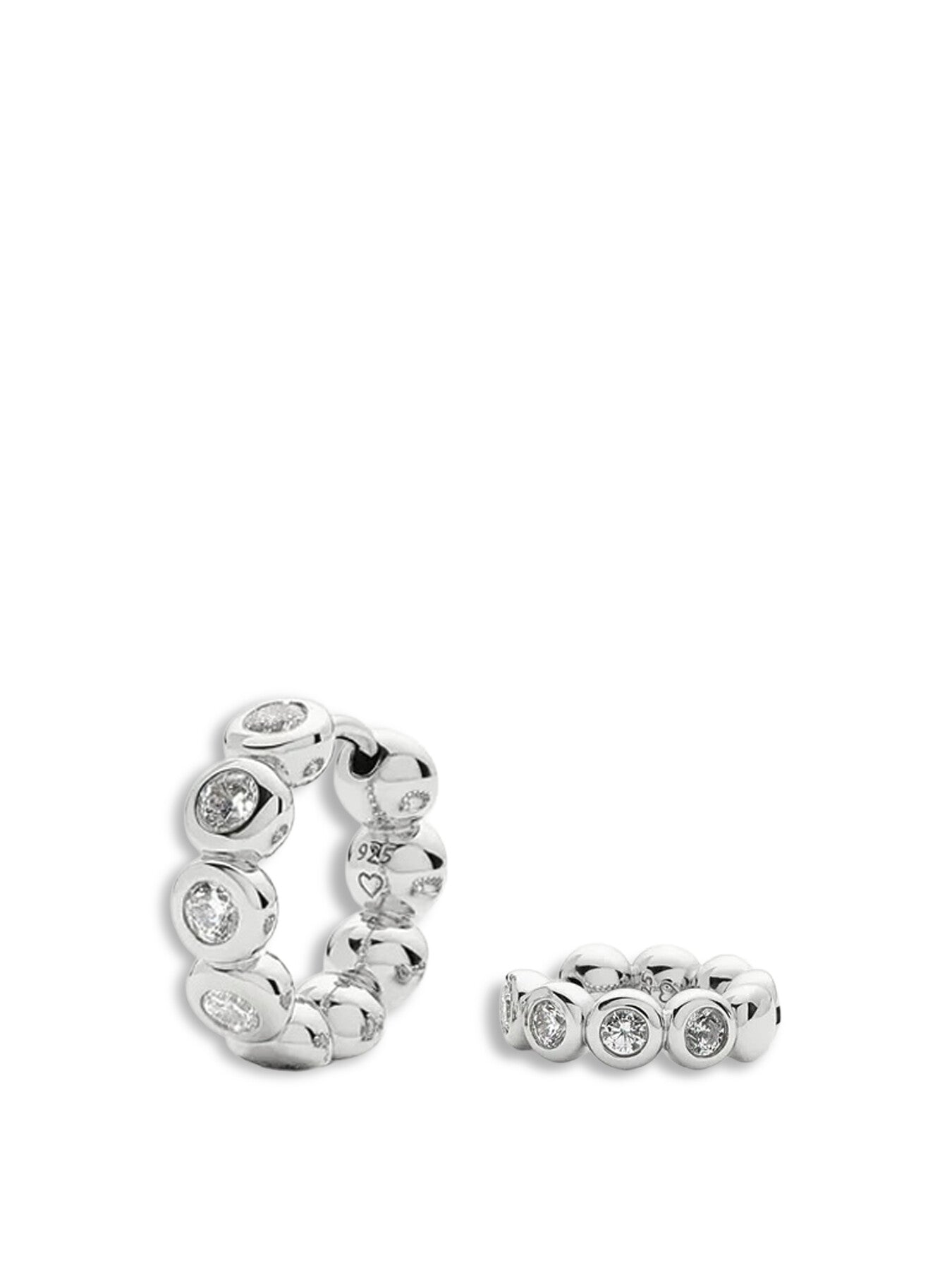 Tennis Small Hoop Earrings
