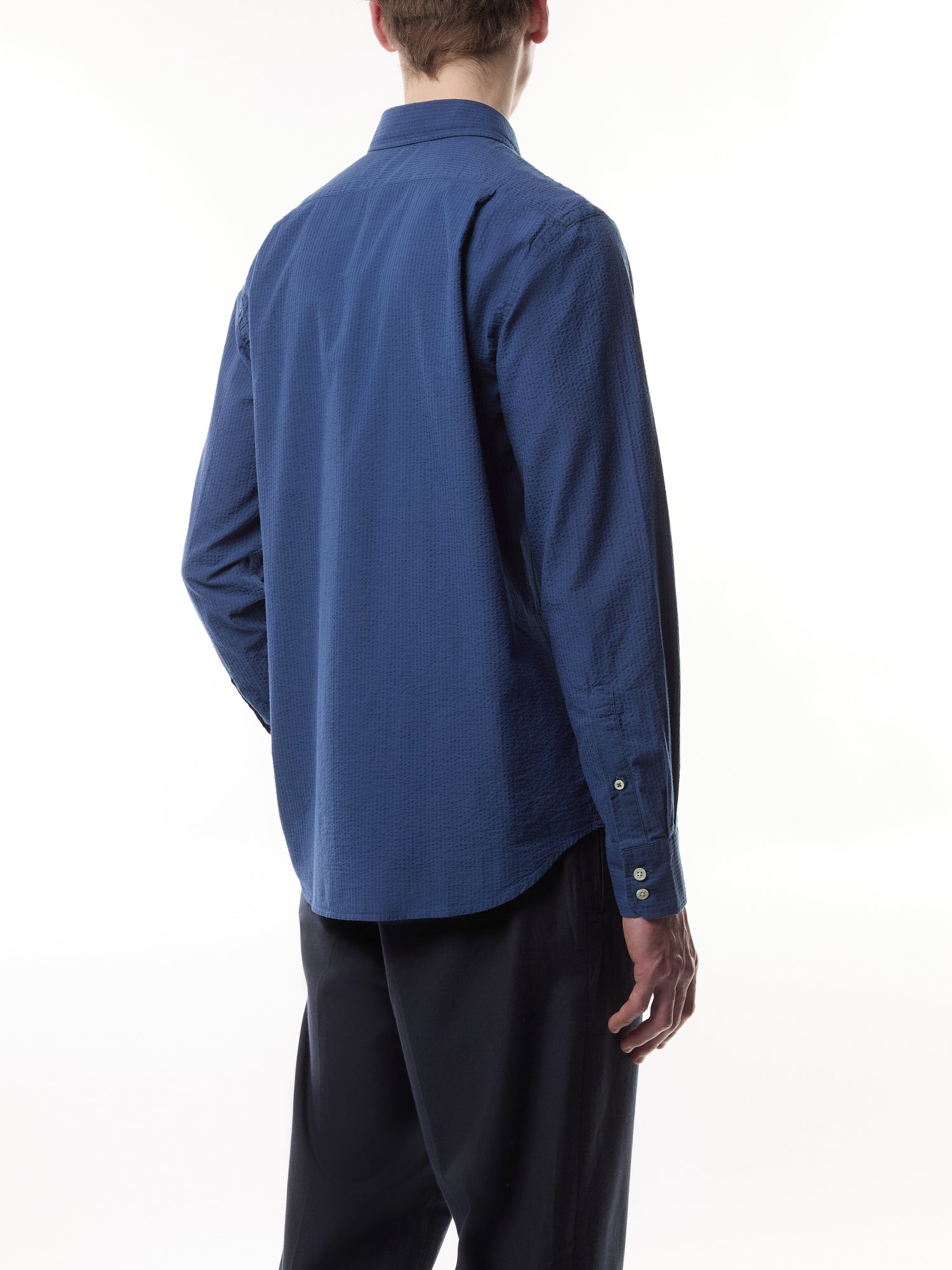 Light Seersucker Paul Men Woven Shirt