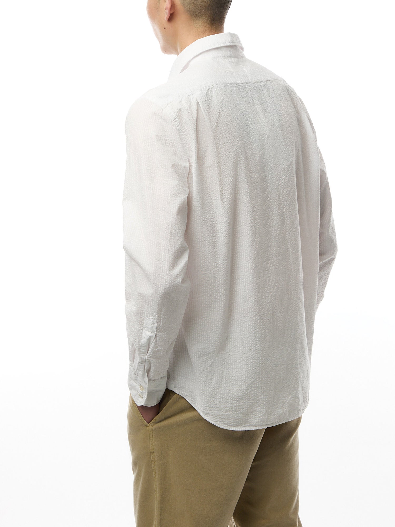 Light Seersucker Paul Men Woven Shirt
