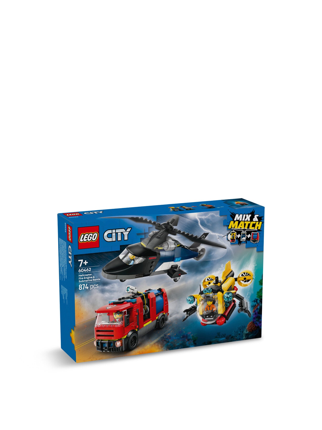Helicopter Fire Truck Submarine Remix 60462