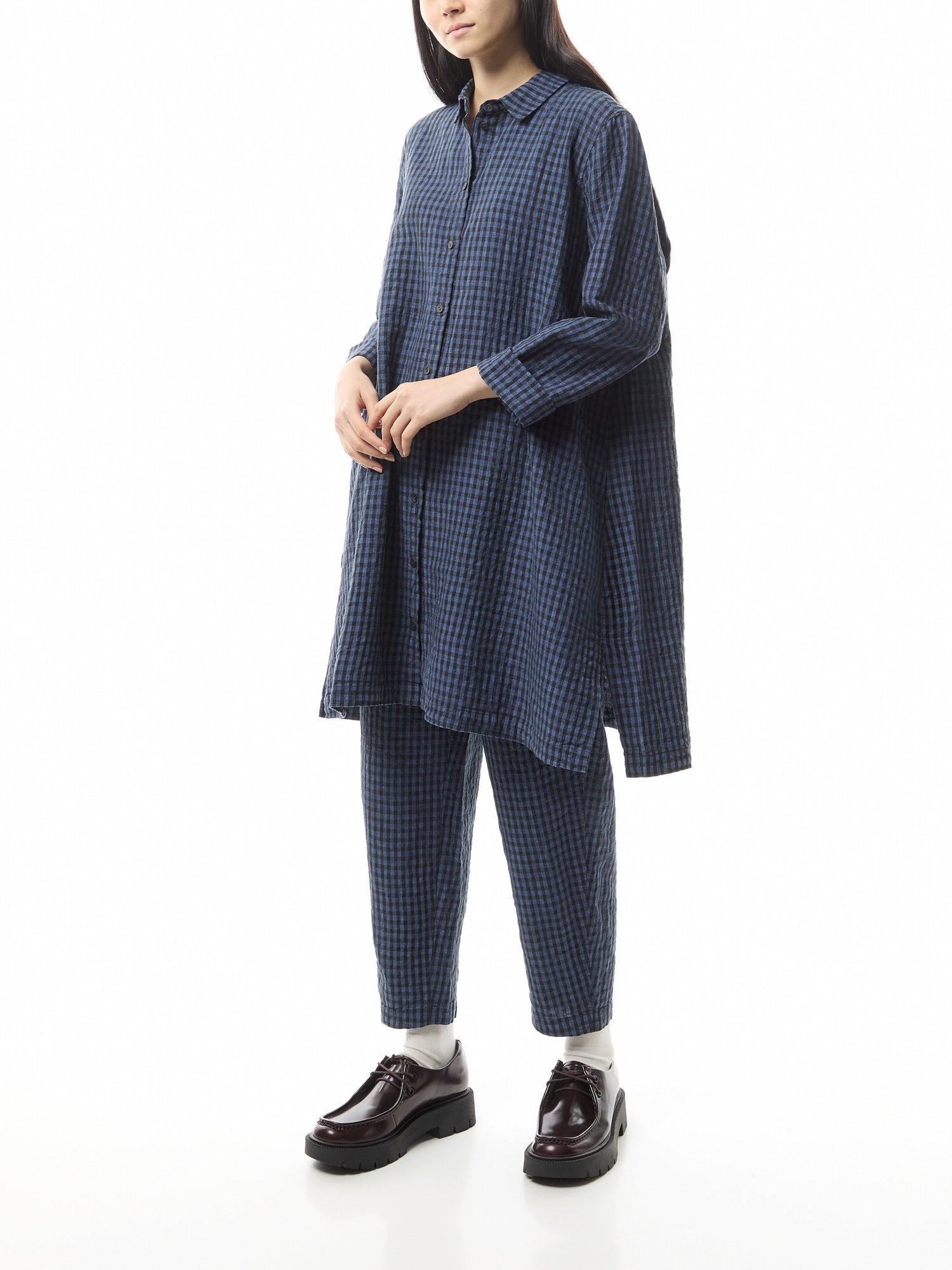 Long Checked Shirt 524