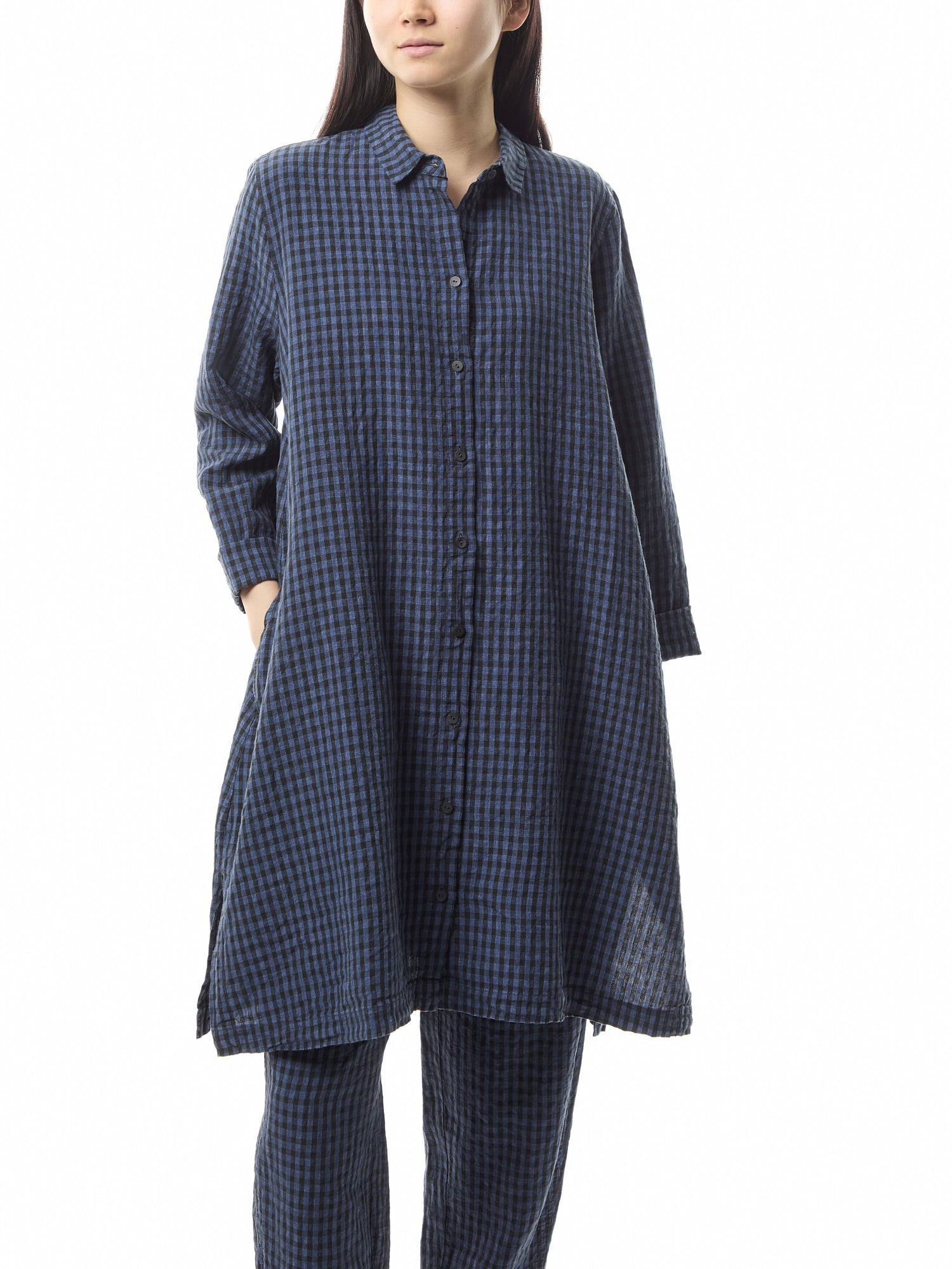 Long Checked Shirt 524