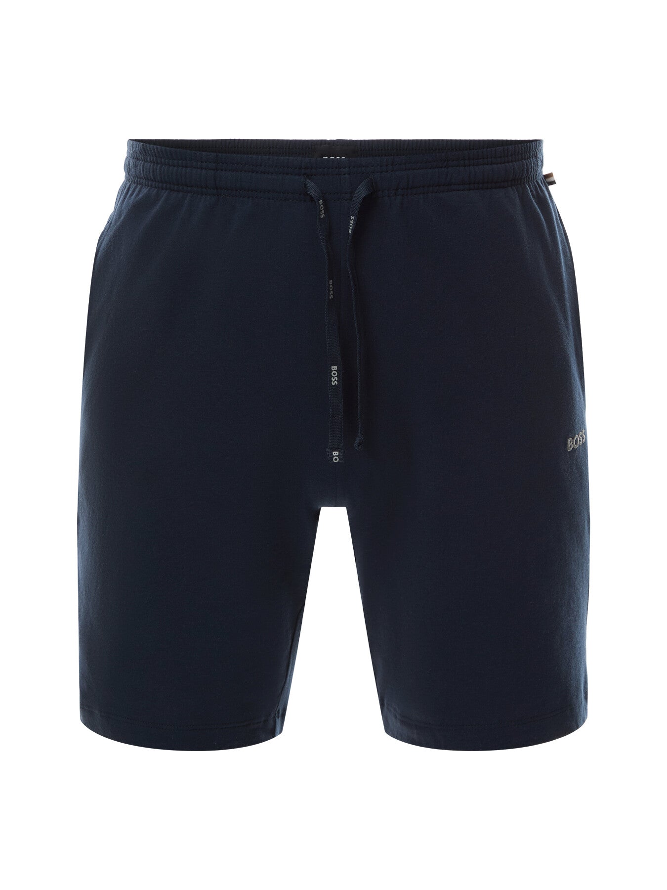 Embroidered Logo Stretch Cotton Shorts