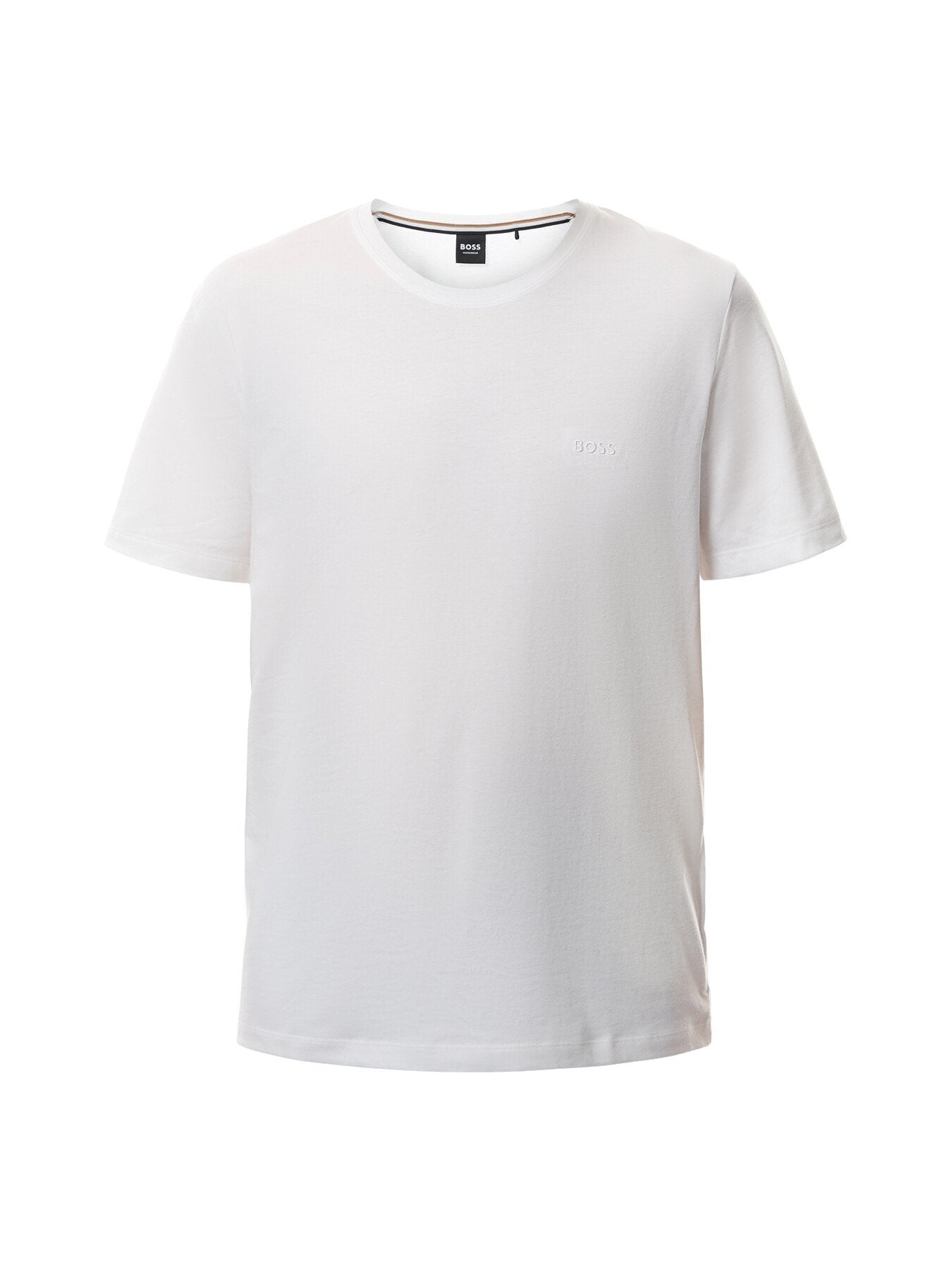 Embroidered Logo Short Sleeve Stretch Cotton T Shirt