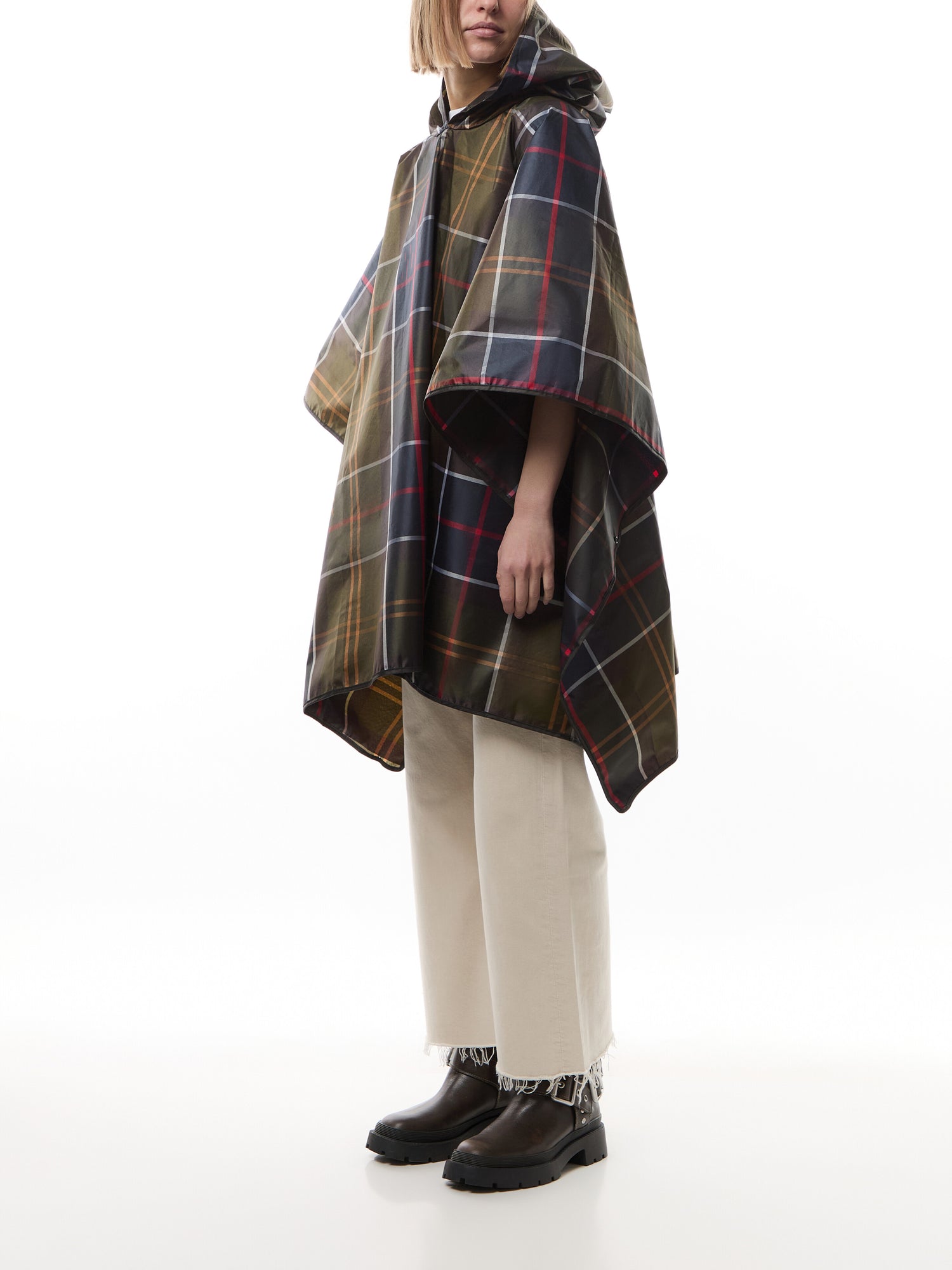 Tartan Showerproof Poncho