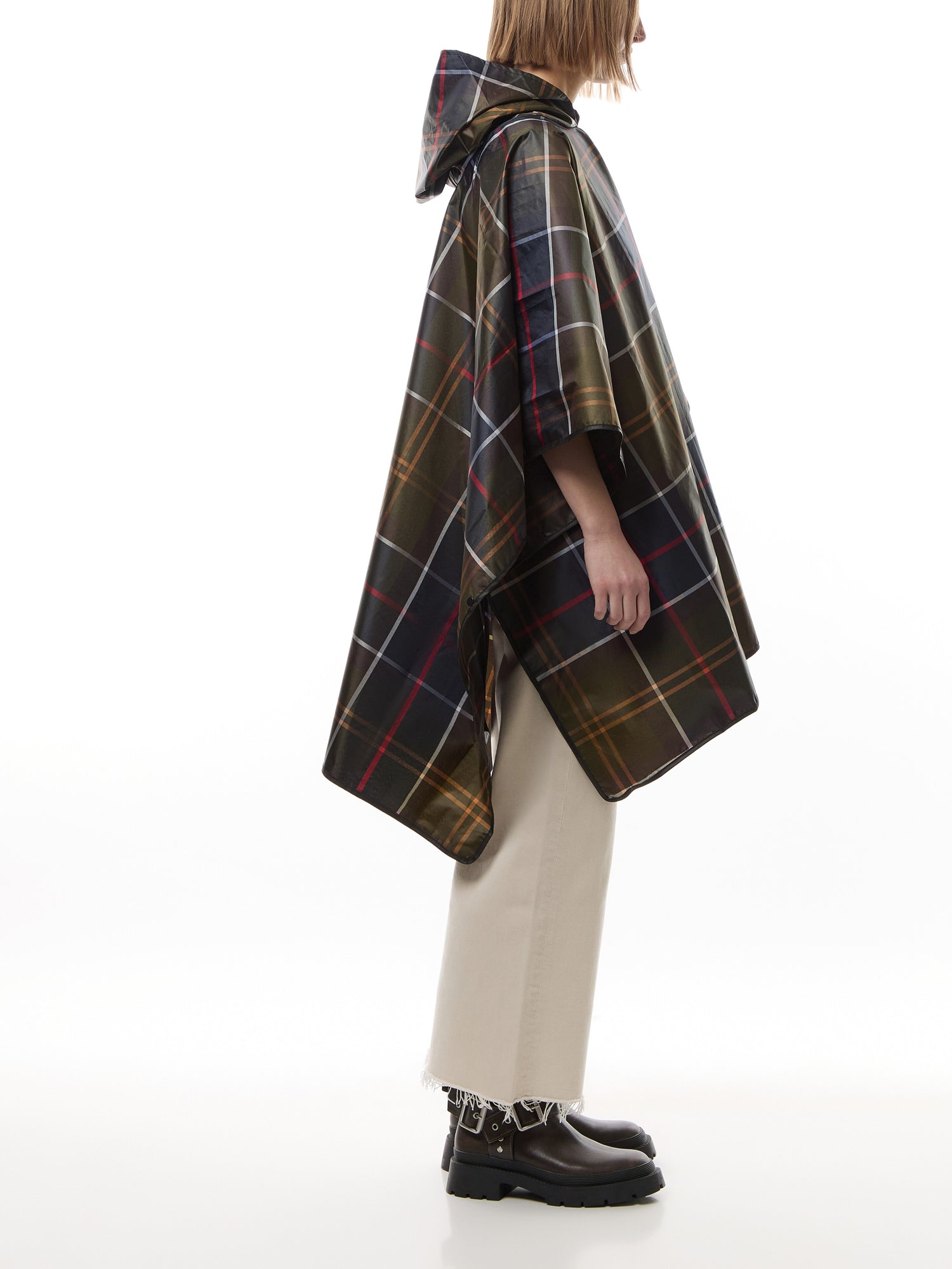 Tartan Showerproof Poncho