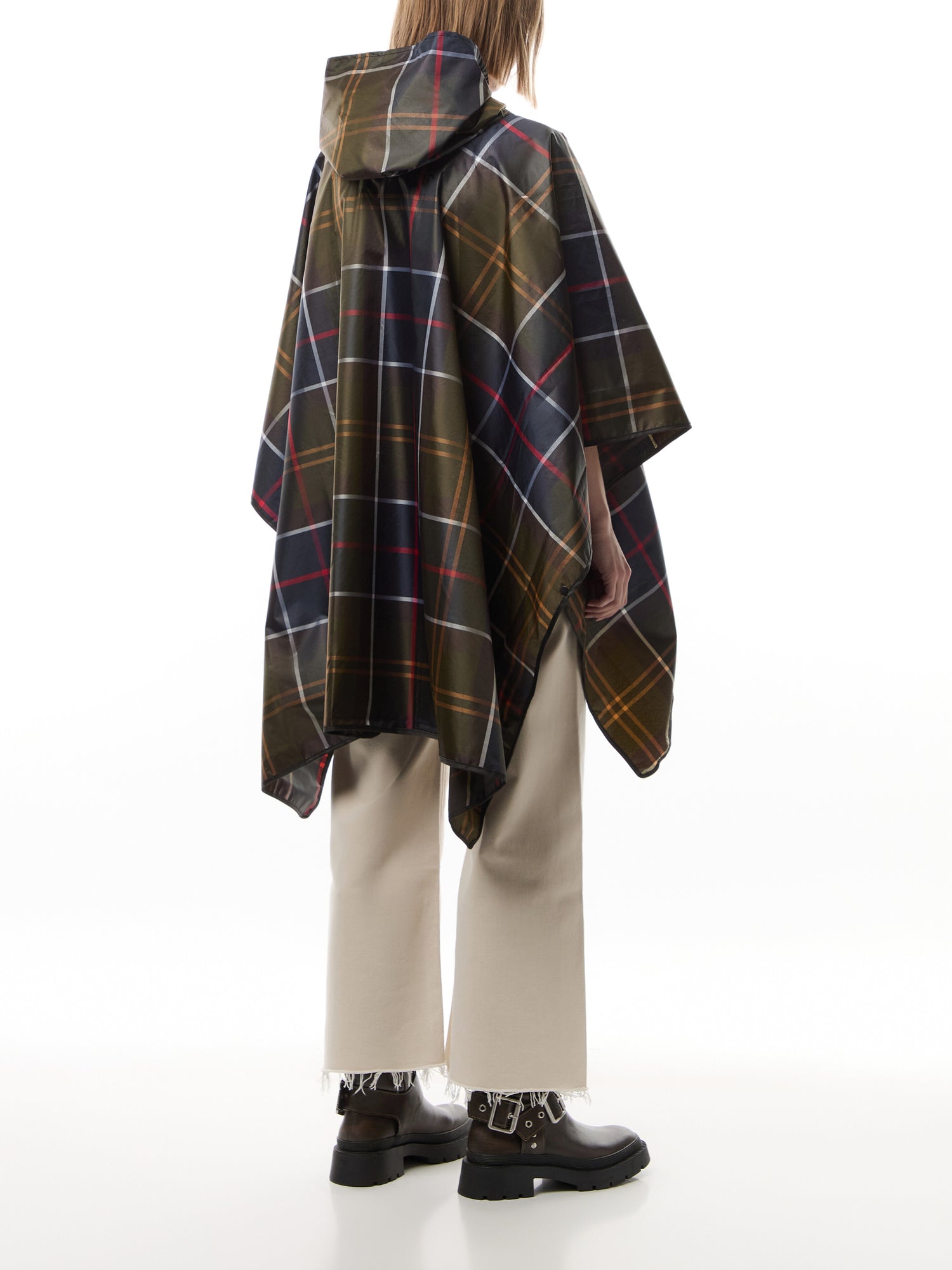 Tartan Showerproof Poncho