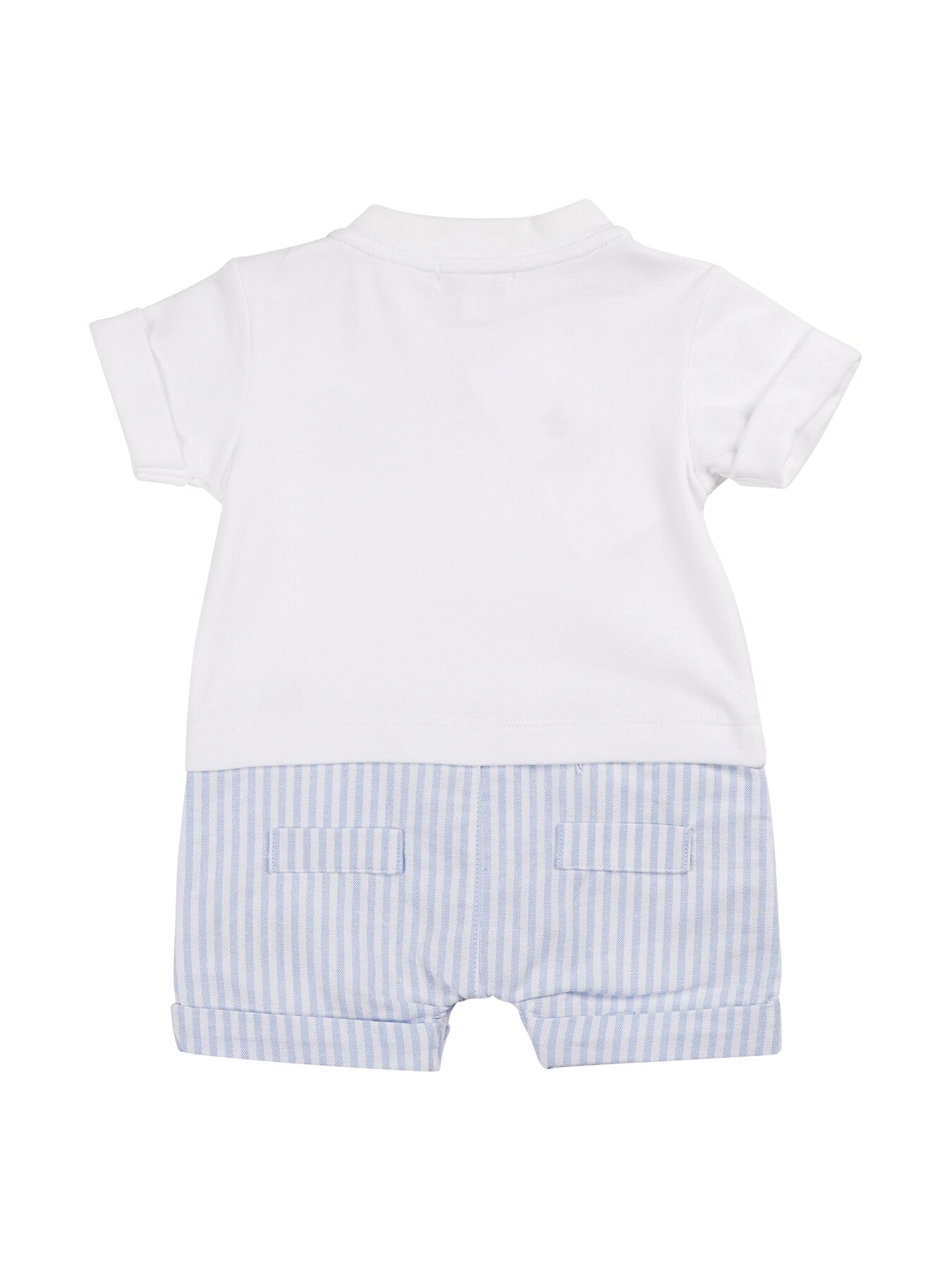 Blue Pinstripe Romper