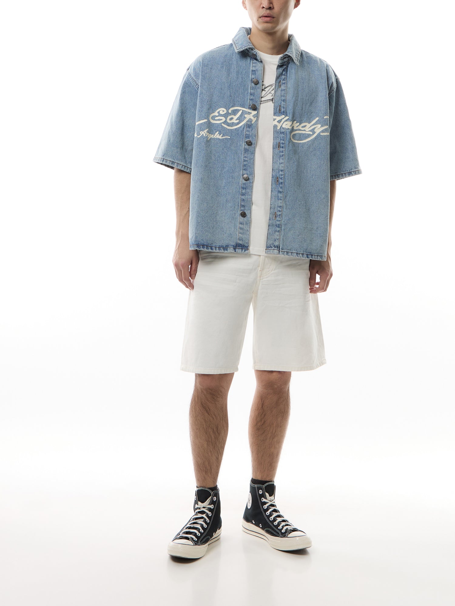 Eagle And Stars Relaxed Denim Shirt