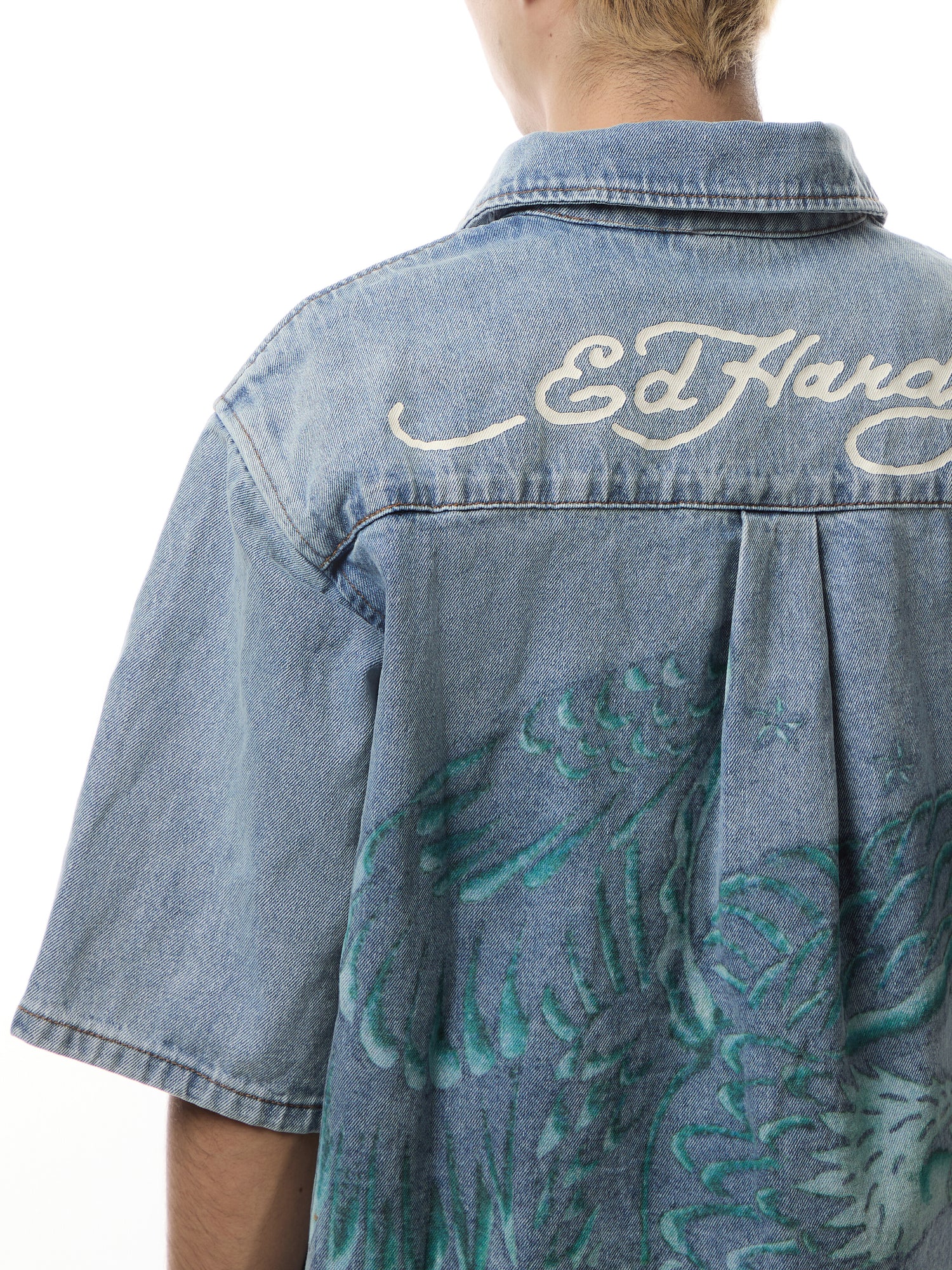 Eagle And Stars Relaxed Denim Shirt