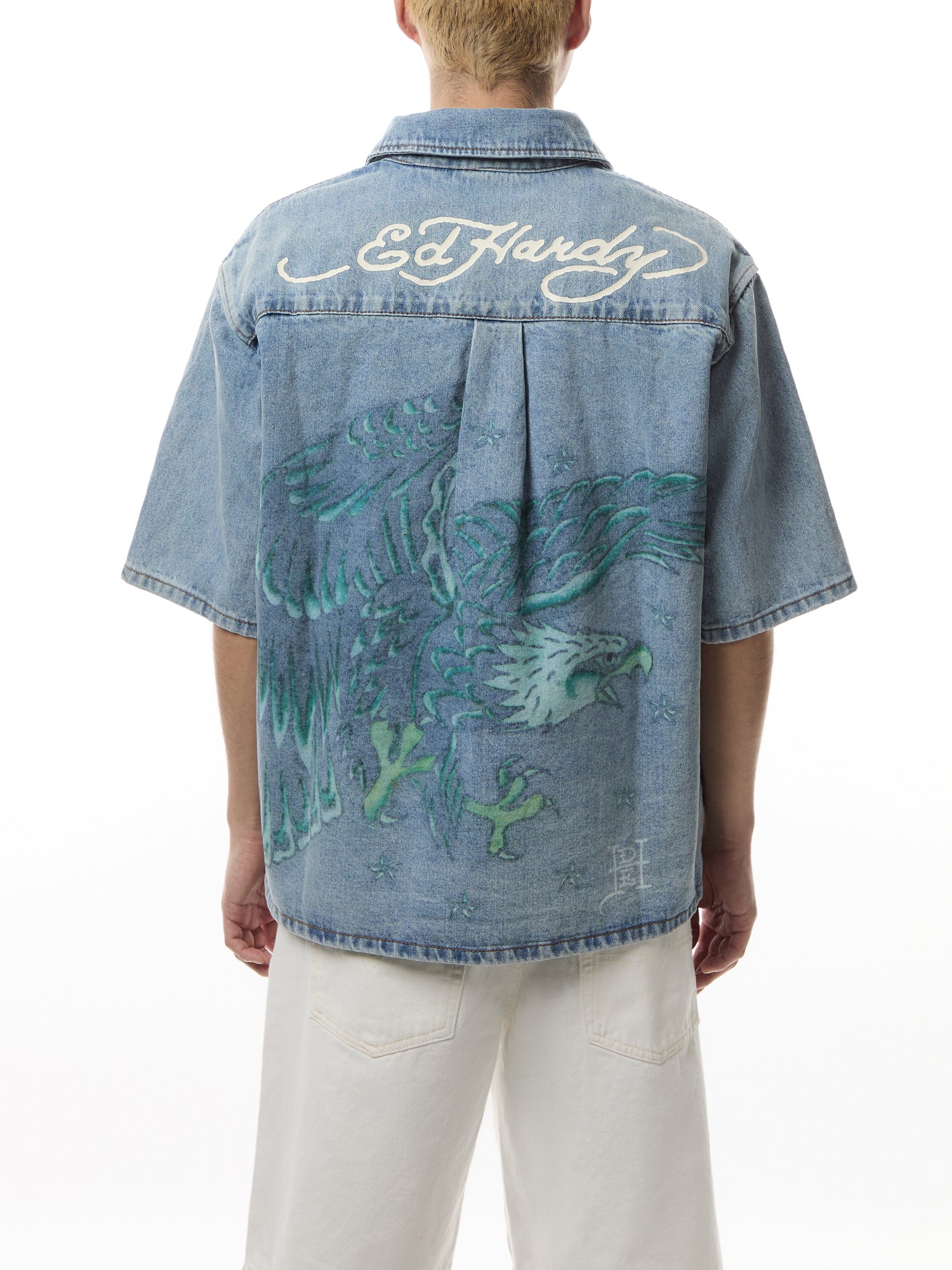 Eagle And Stars Relaxed Denim Shirt