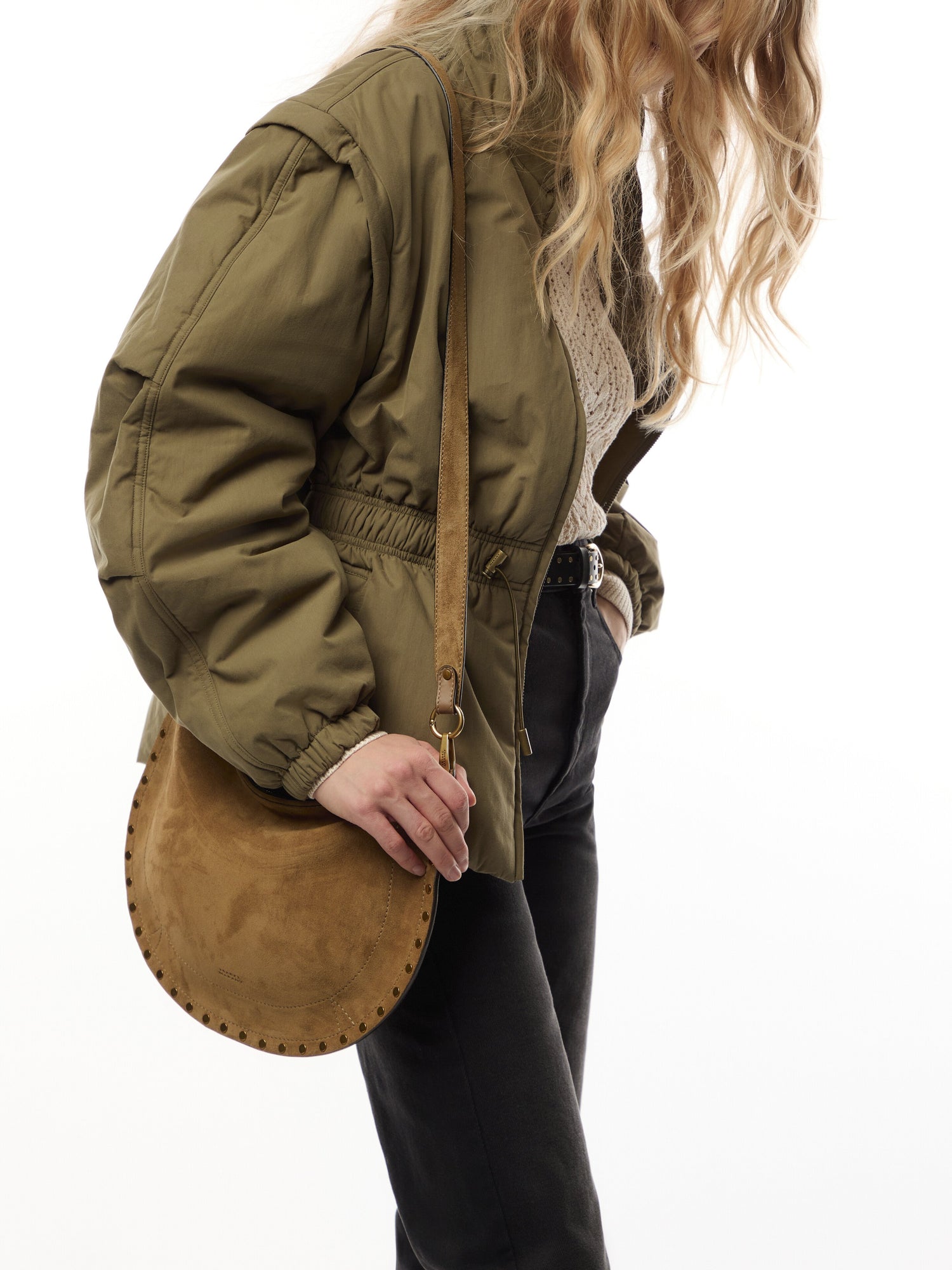Kanao Suede Crossbody Bag