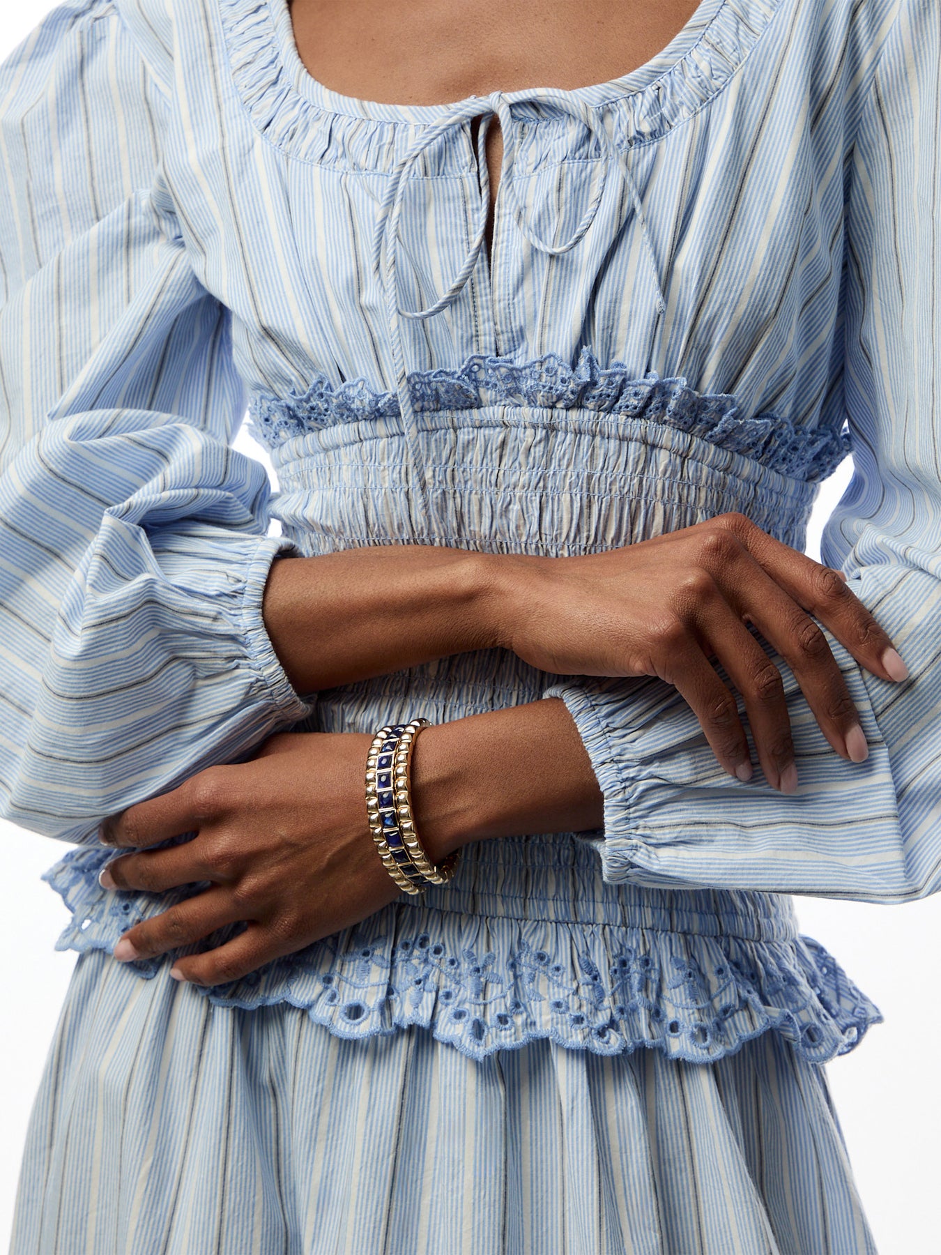 The Puffy Stud Stack Set Of 3 Bracelets