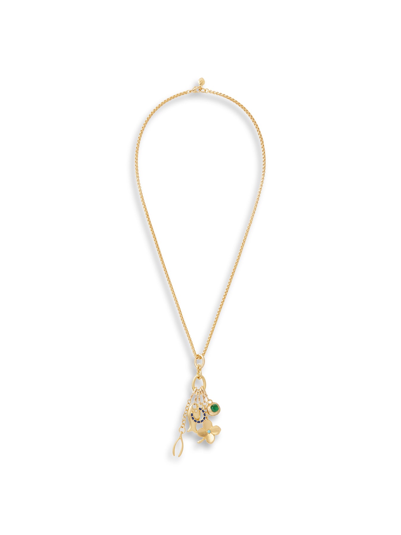 The Buona Fortuna Charm Pendant Necklace Gold