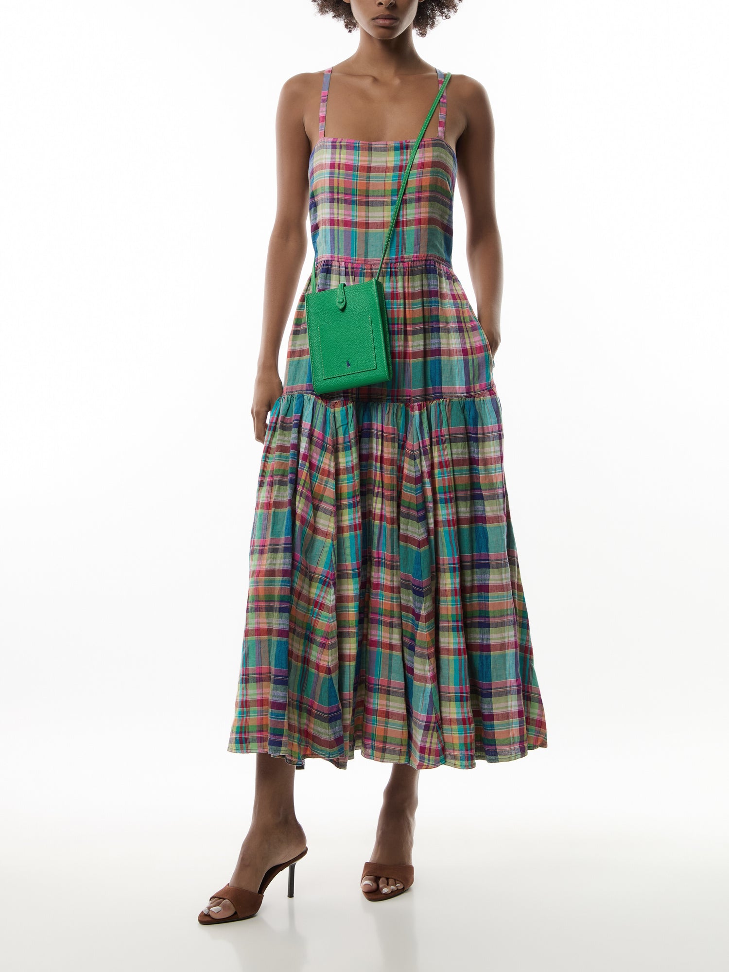 Shiny Drum Pebble Pocket Crossbody