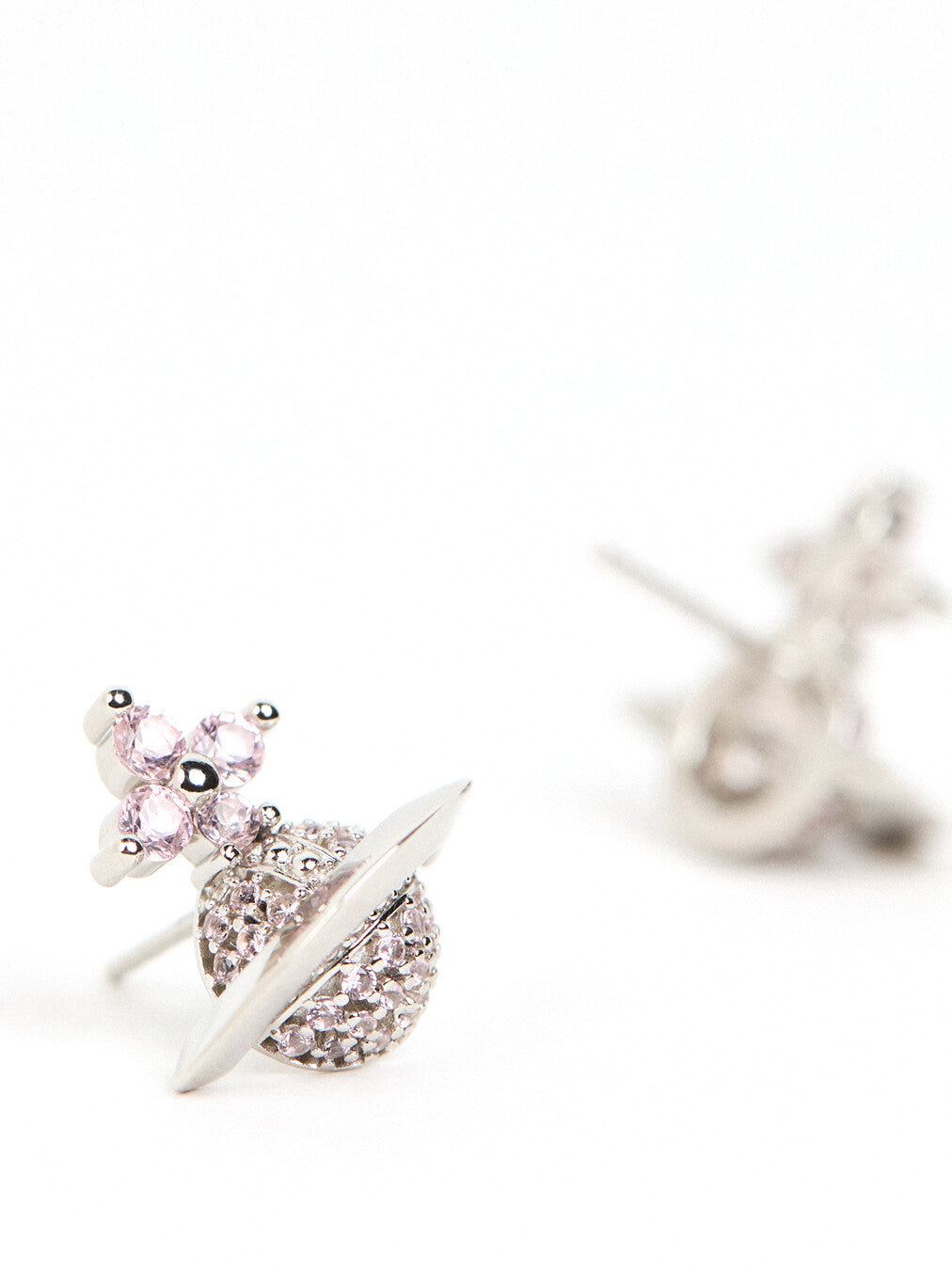Sterling Silver Tiziana Stud Earrings