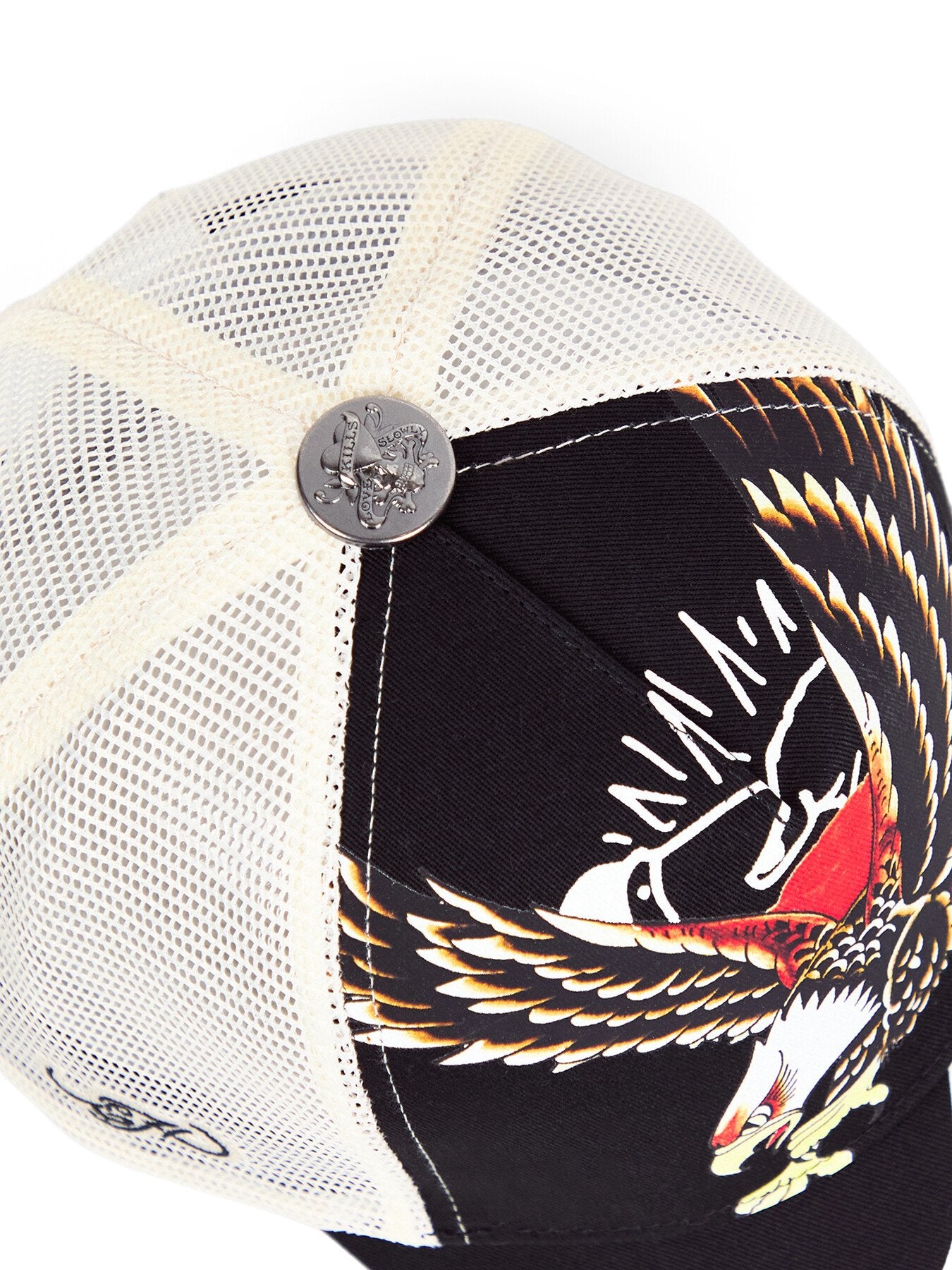 SOARING EAGLE ED HARDY SCRIPT 5 PANEL CAP