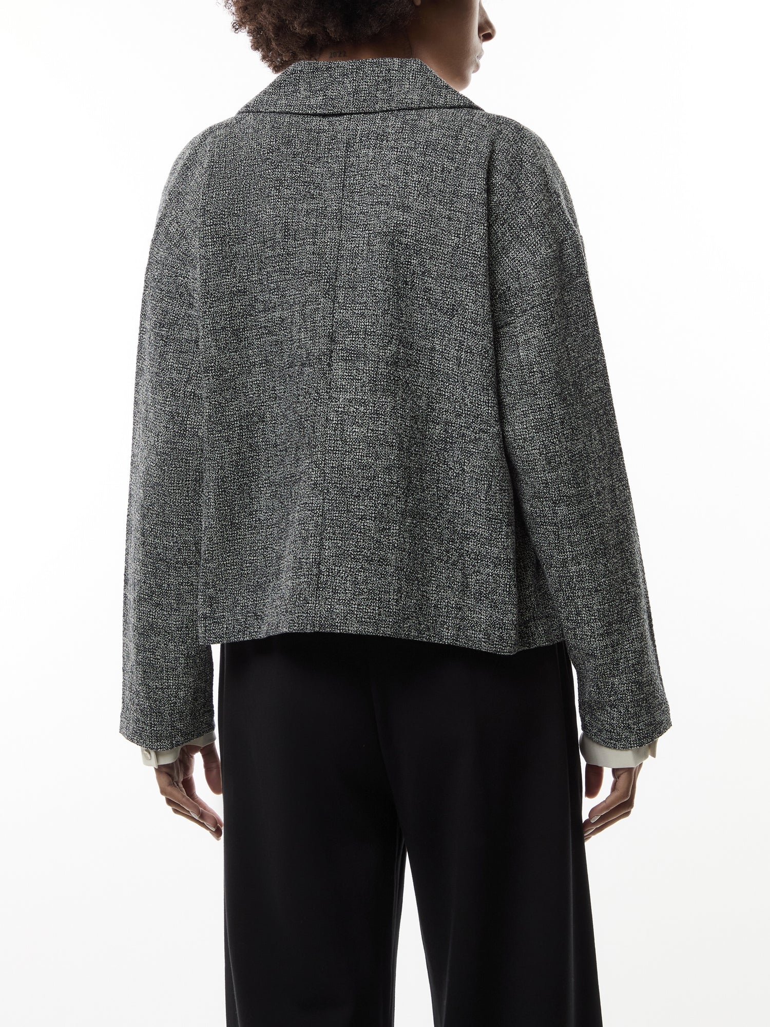 Notch Collar Short Blazer