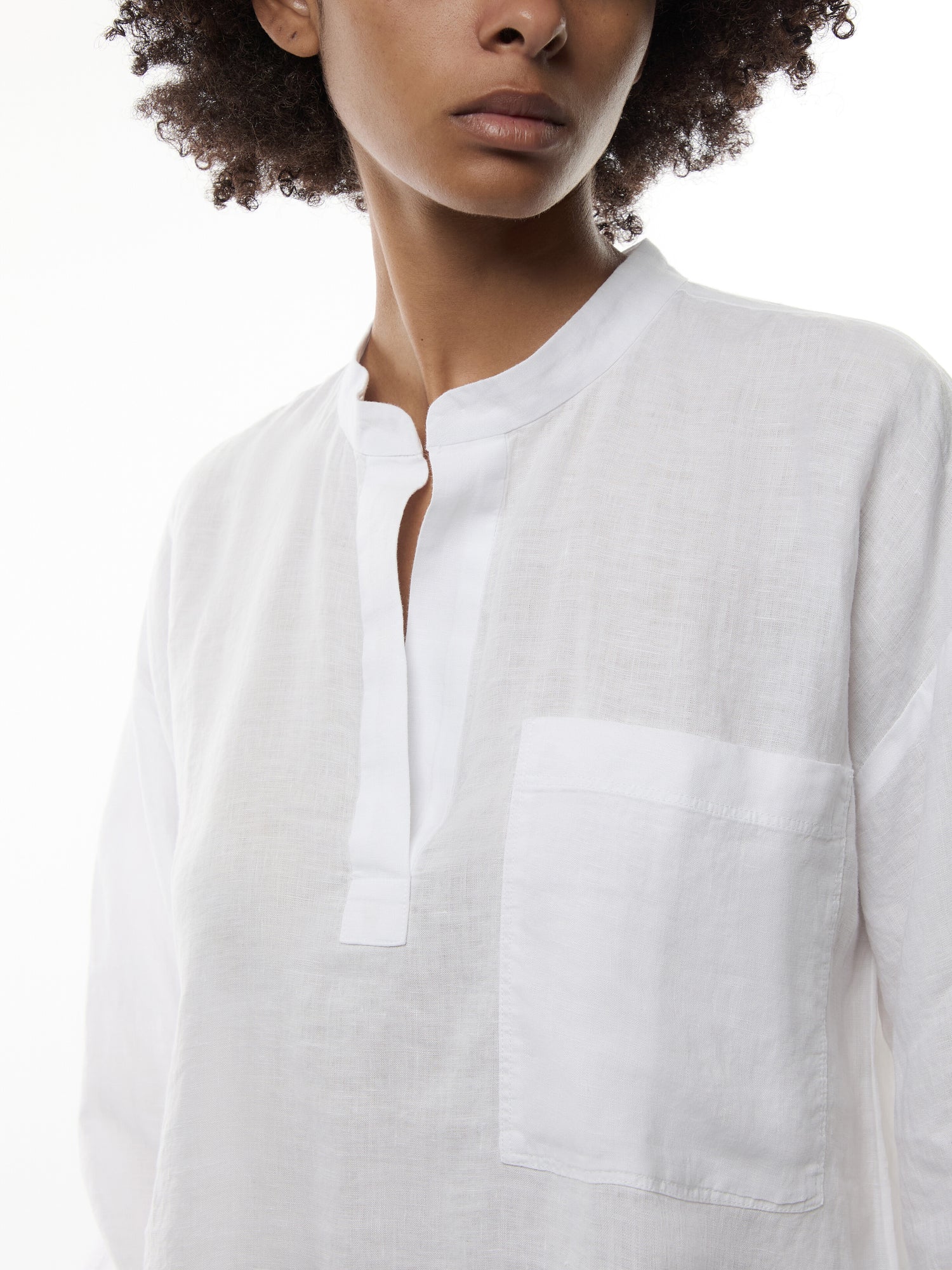 Mandarin Collar Pop-Over