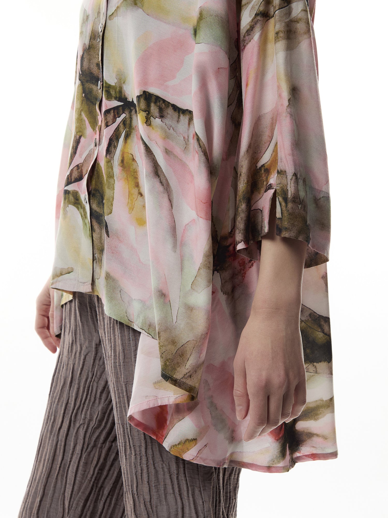 3/4 Length Sleeve Printed Shirt