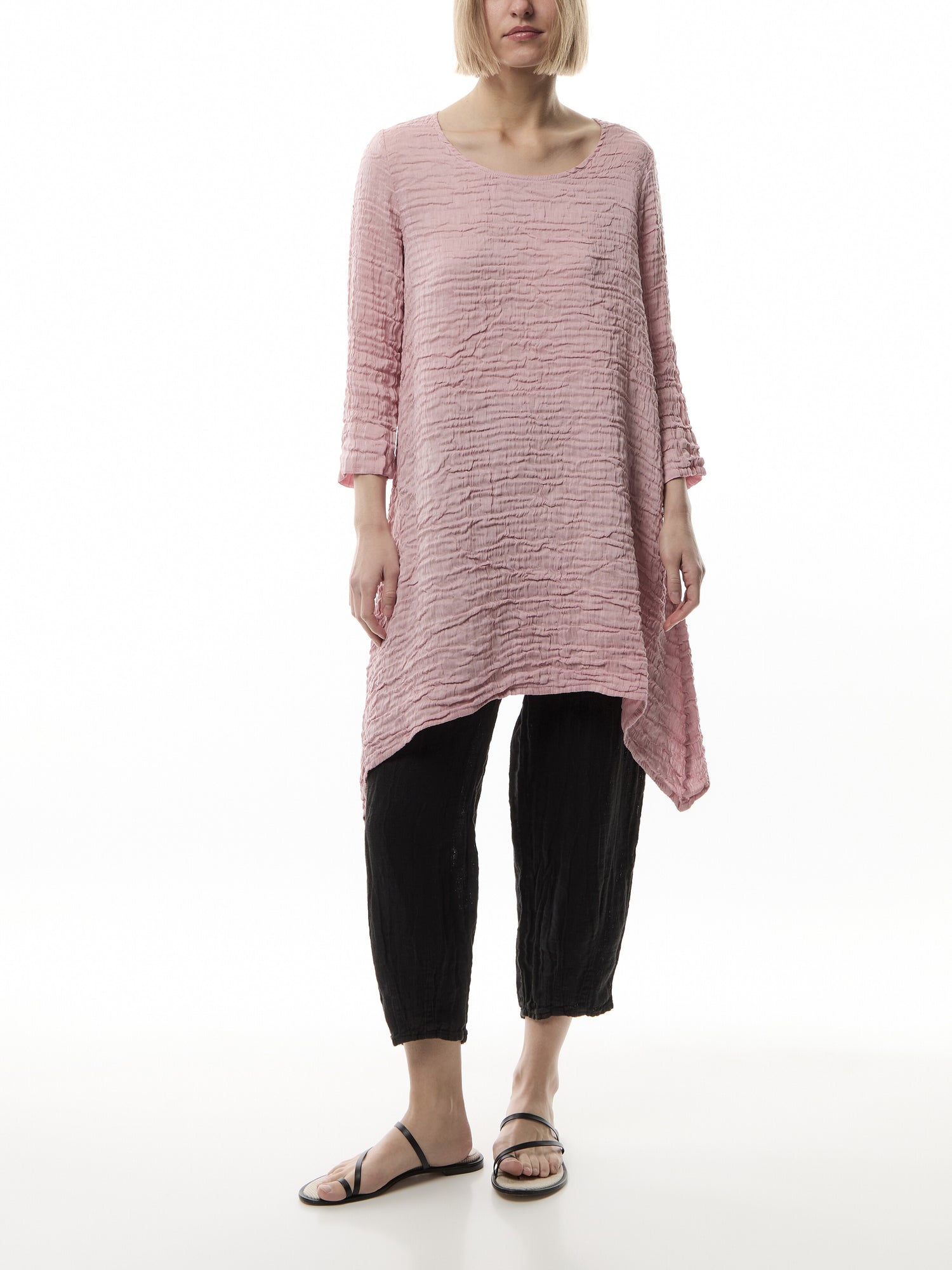 Silk Crinkle Silk Dress