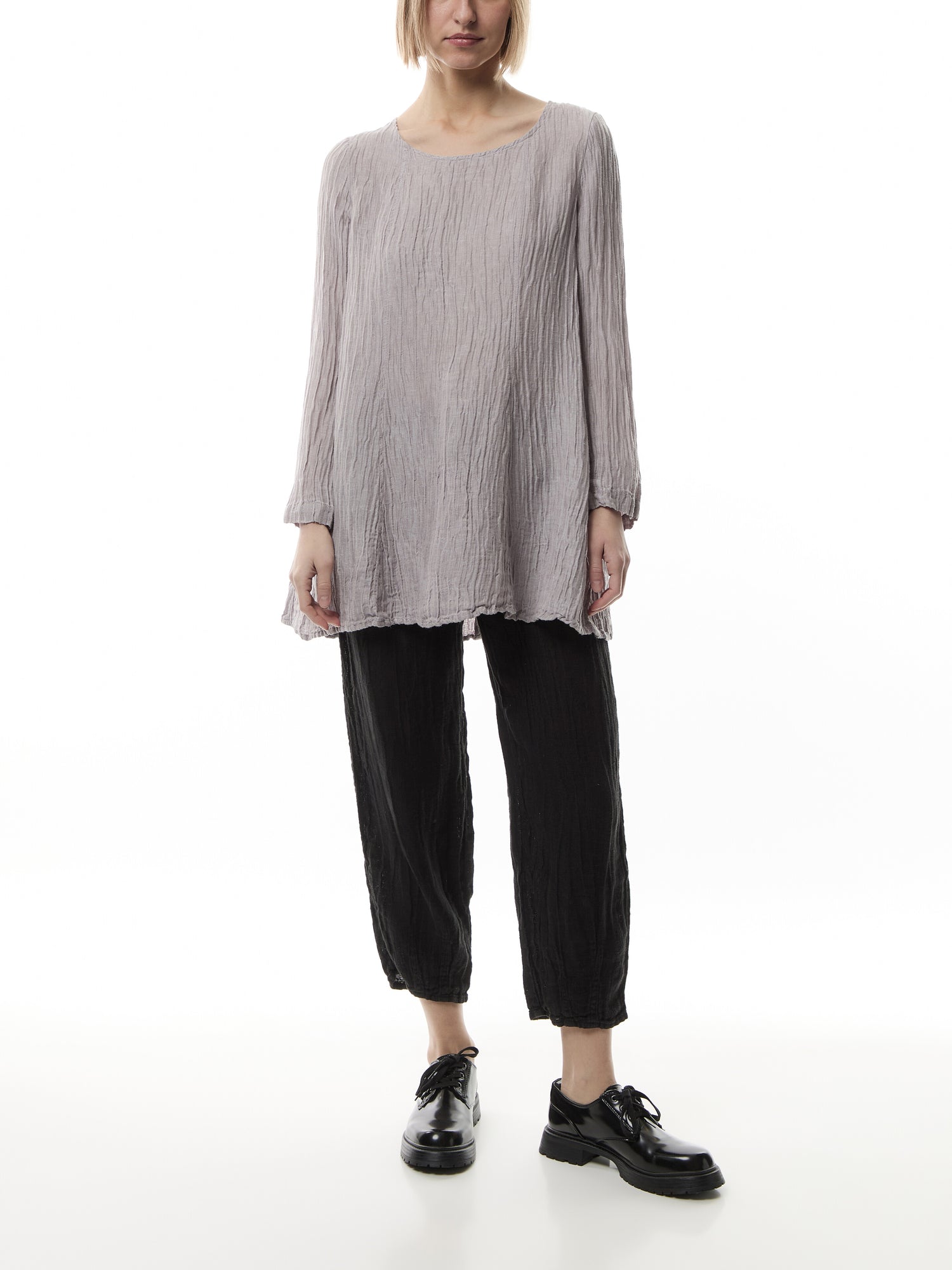 Silk Crinkle Tunic