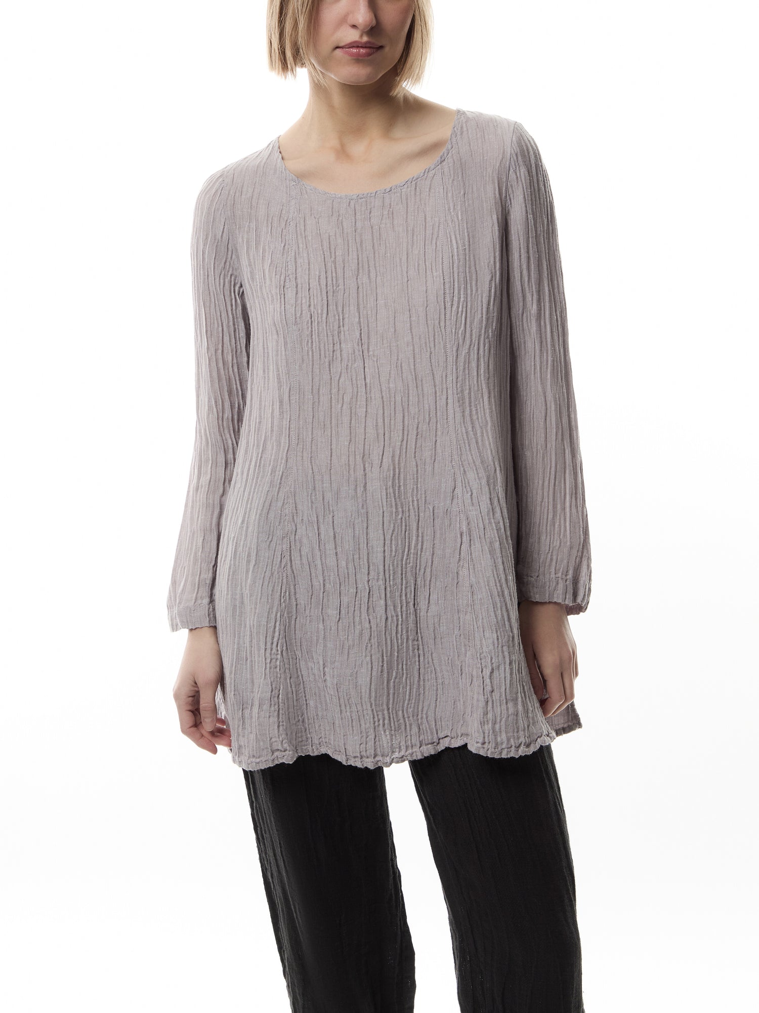 Silk Crinkle Tunic