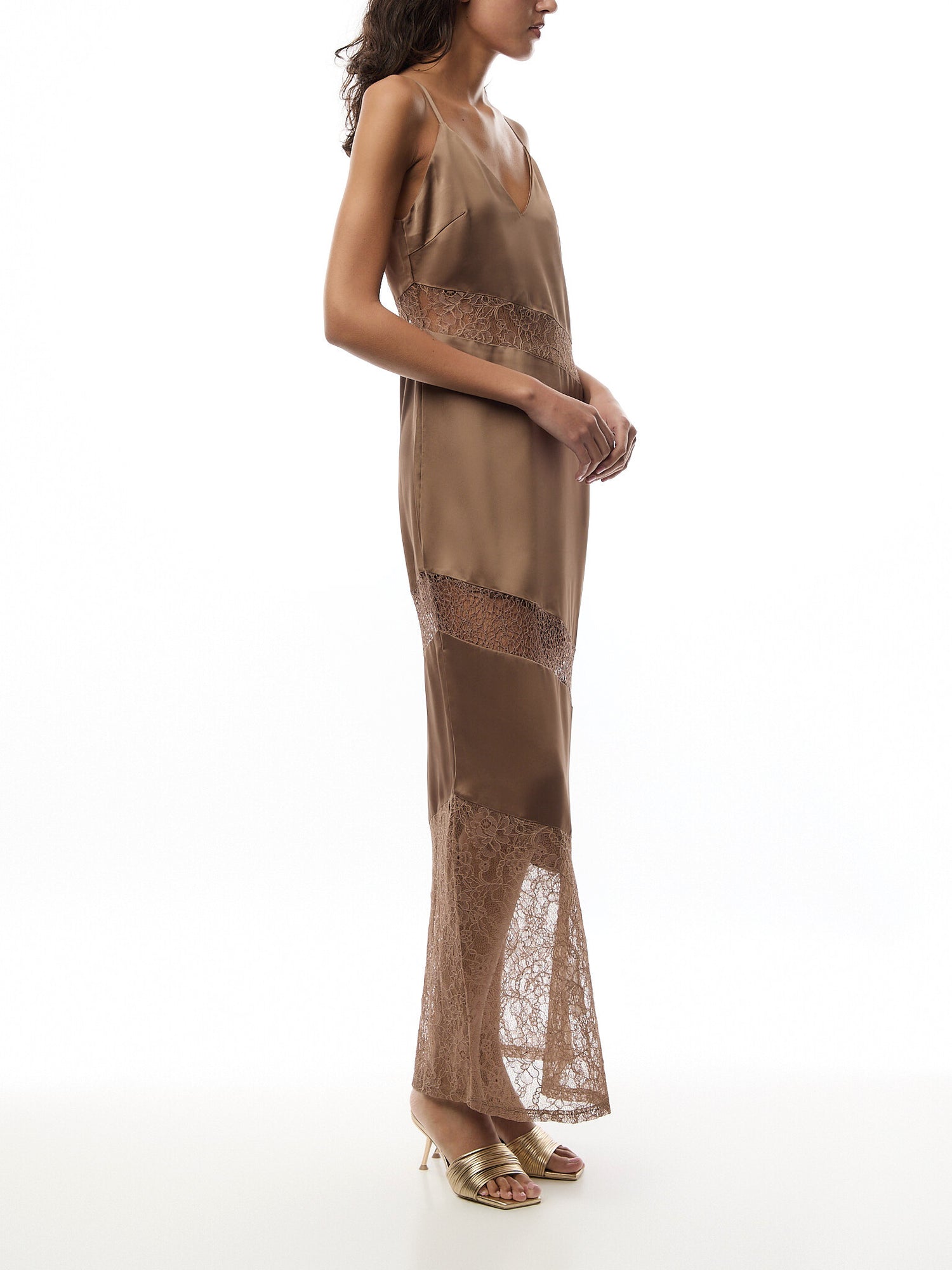 Monique Lace Insert Maxi Dress