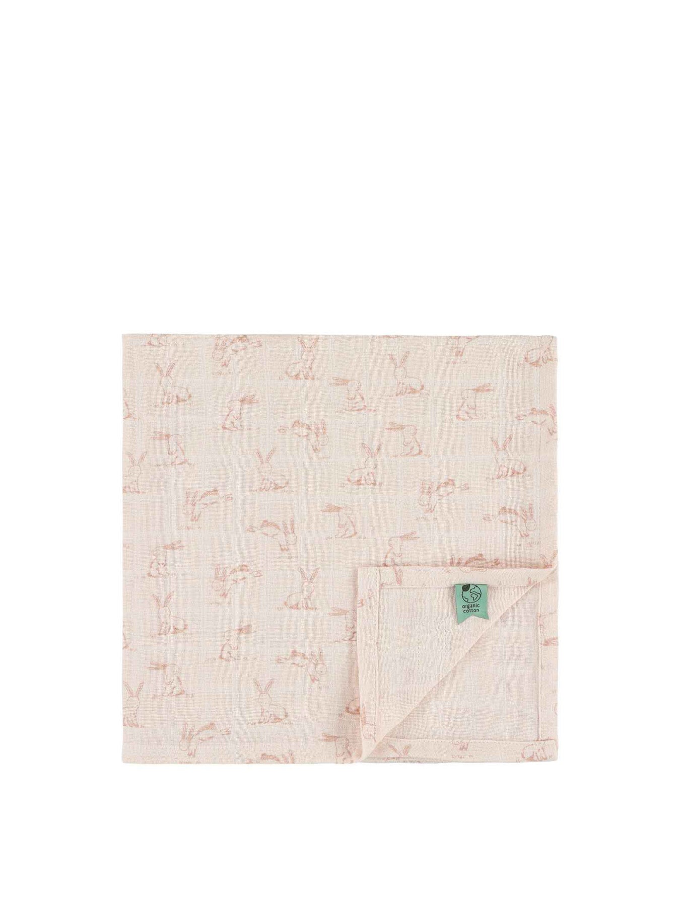 Muslin cloths 3 pack mix Rosy Rabbit