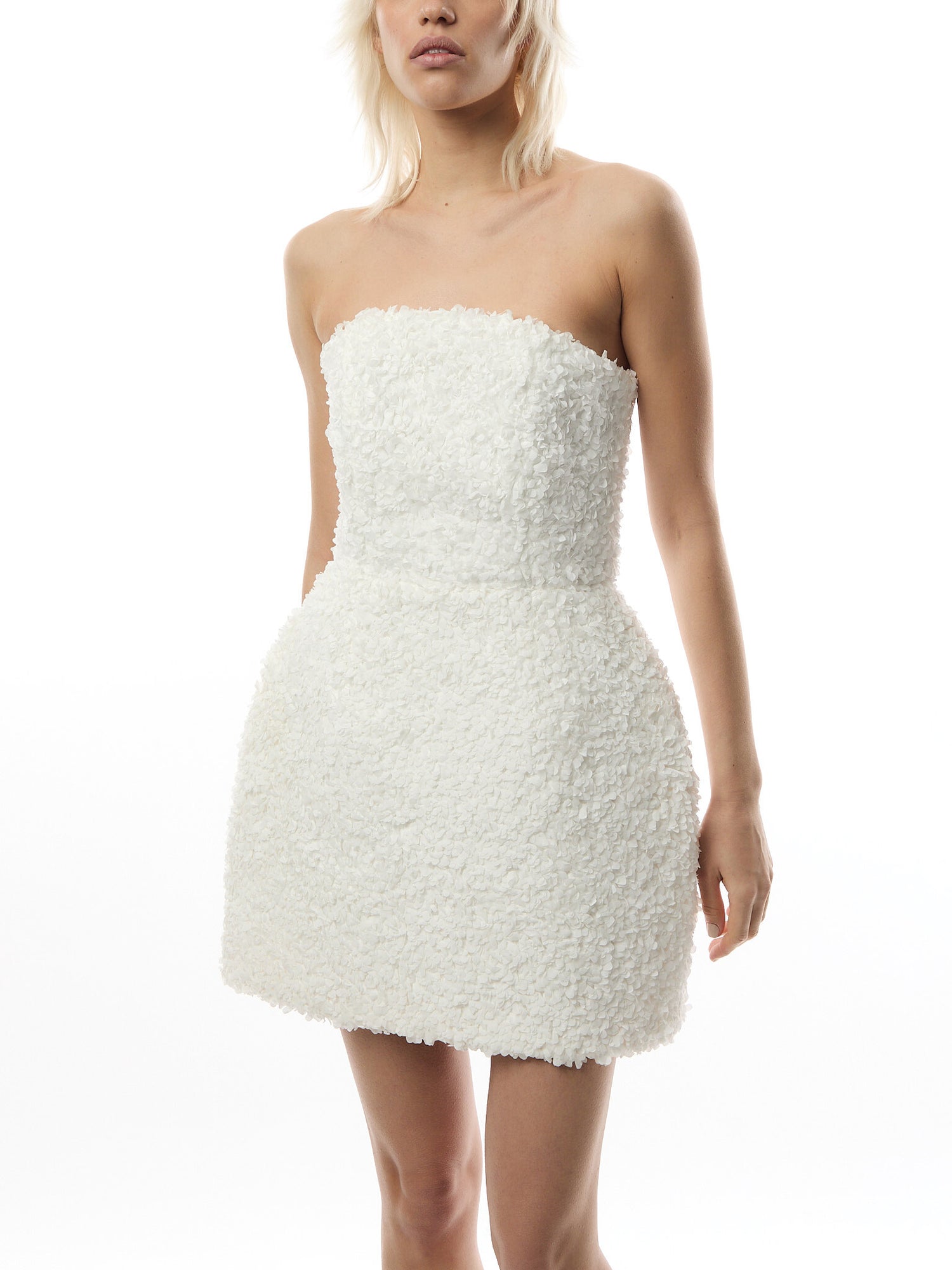 Maisy Textured Strapless Mini Dress