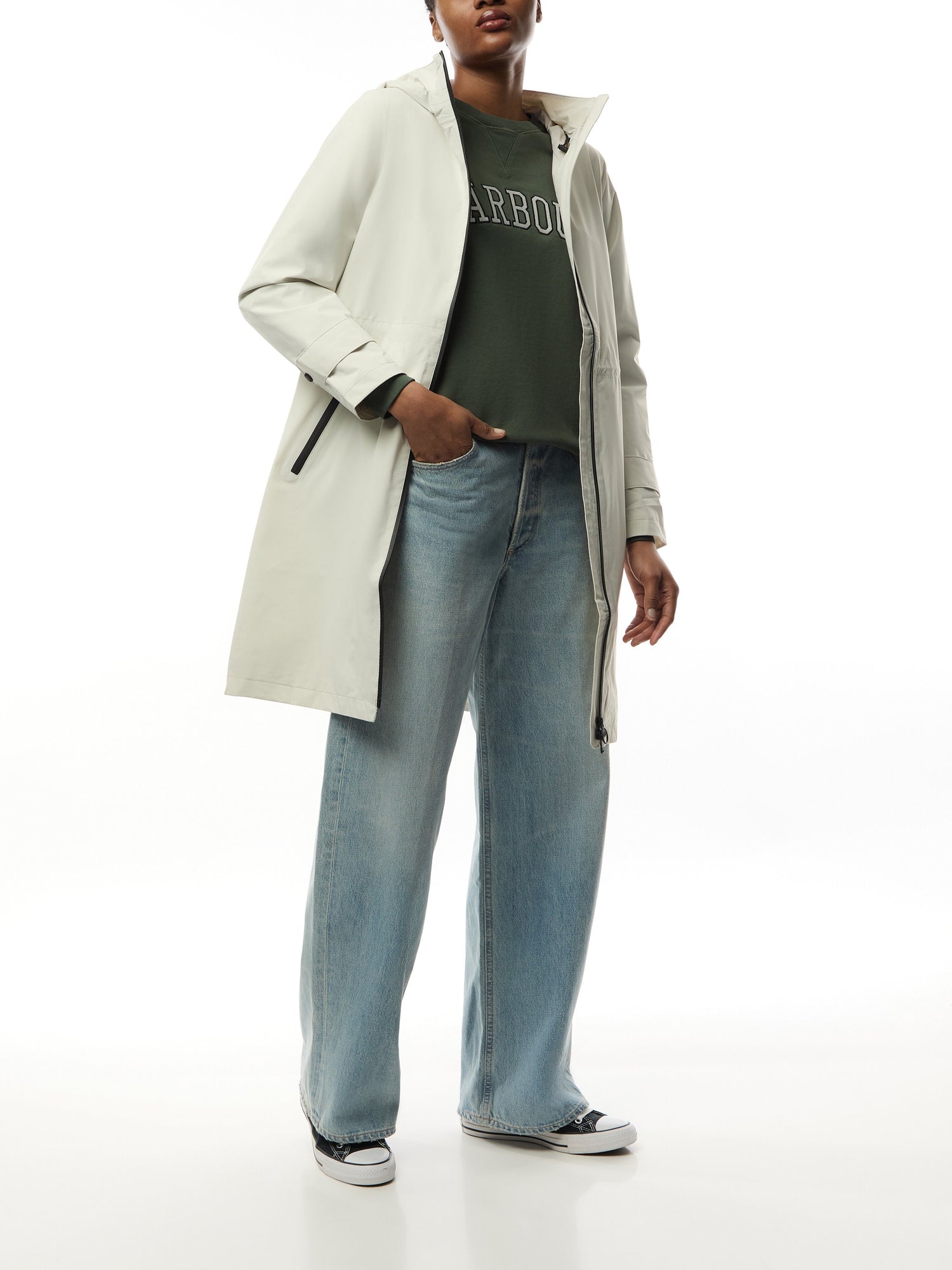 B.Intl Longline Kyra Waterproof Jacket