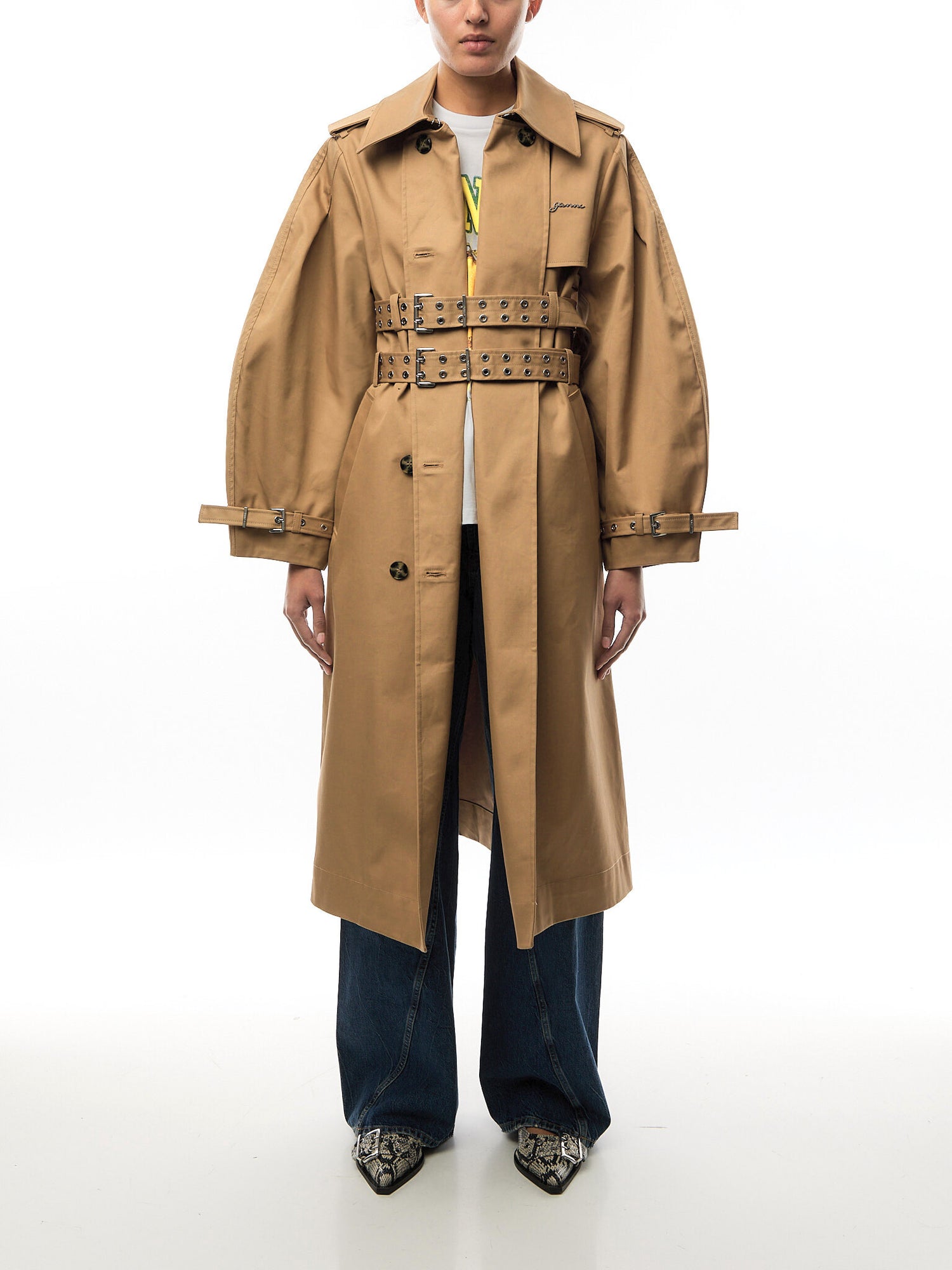 Bonded Cotton Trench Coat