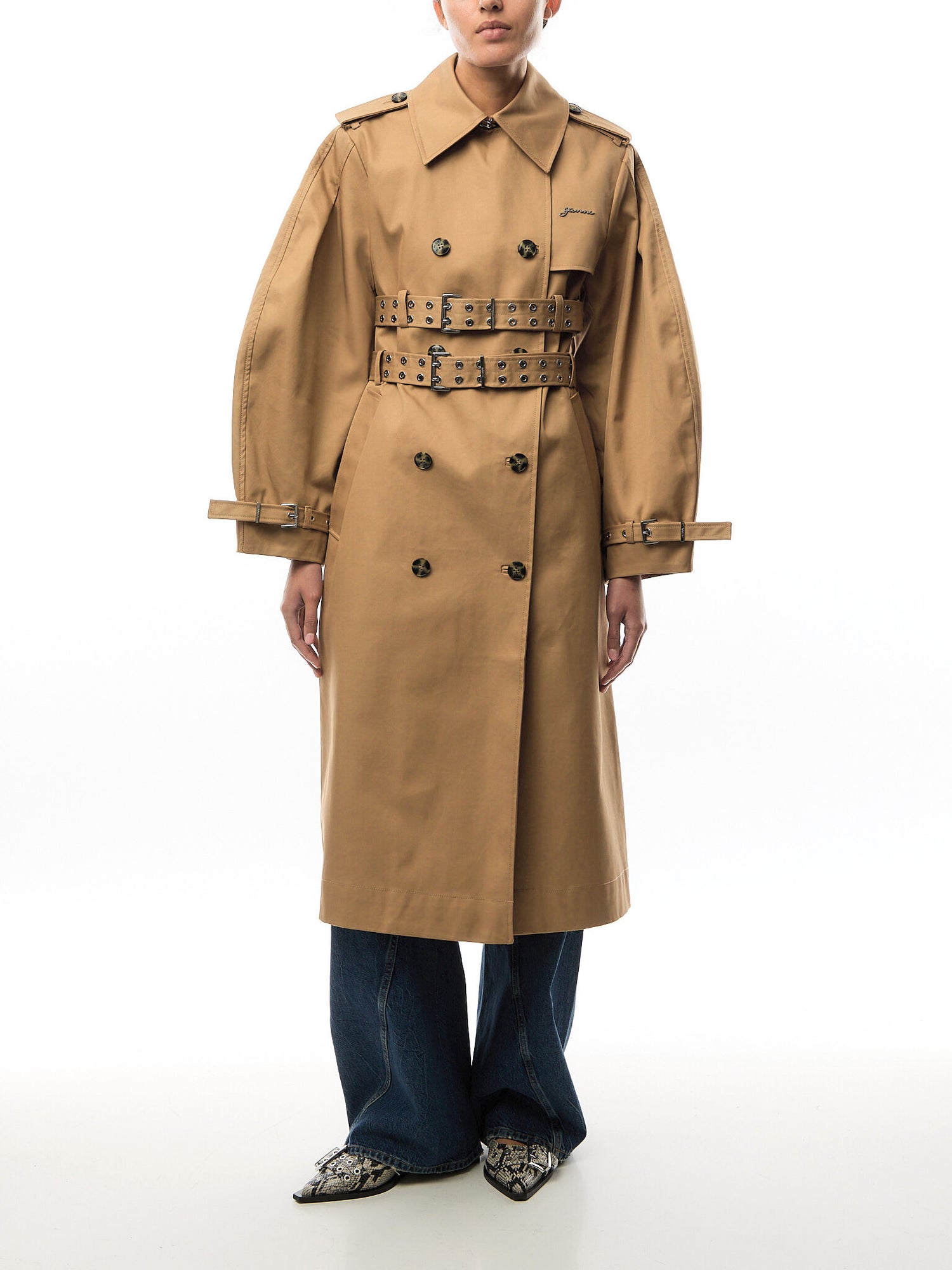 Bonded Cotton Trench Coat