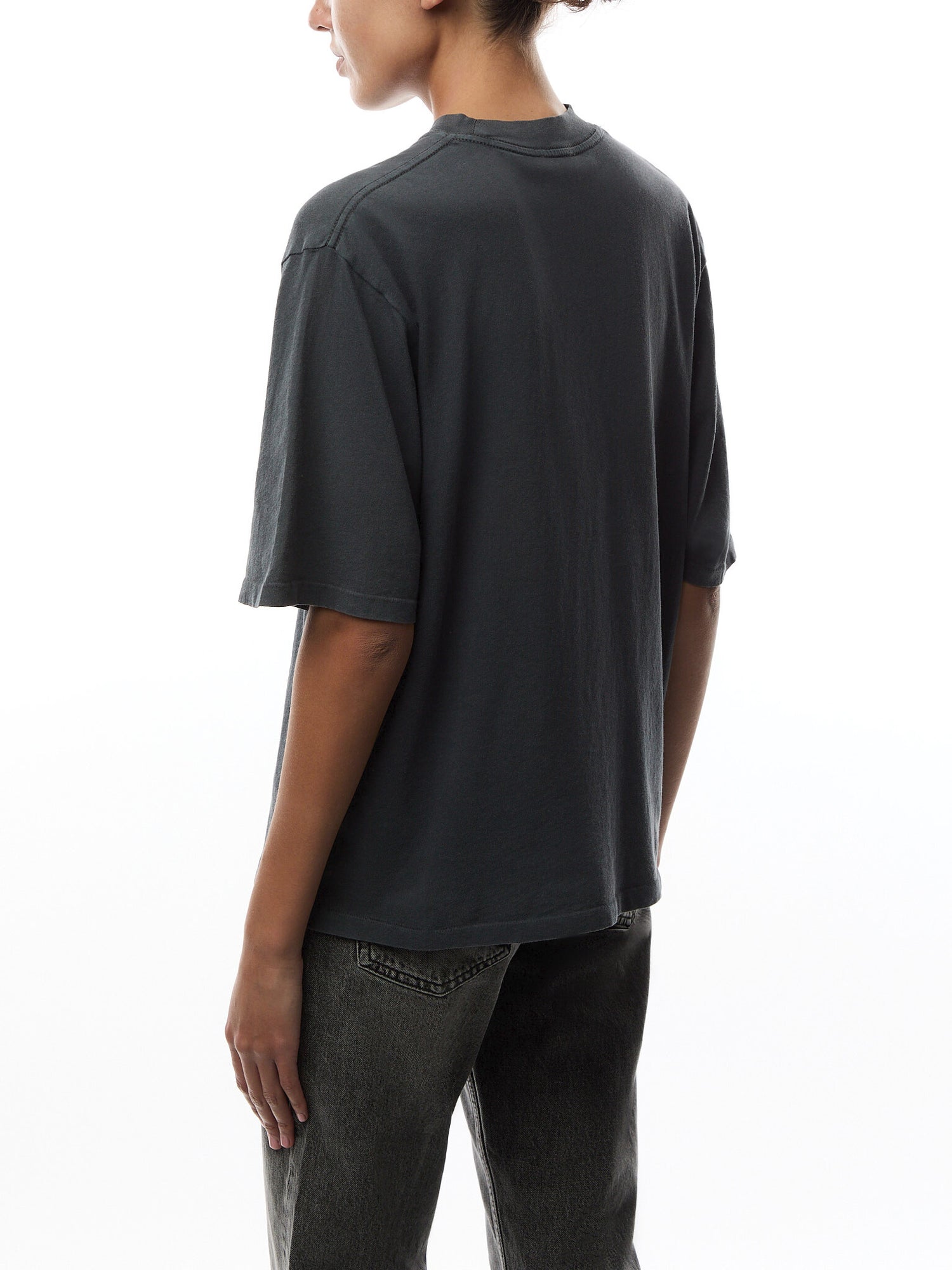 Avi Tee Collegiate Leopard - Washed Charcoal