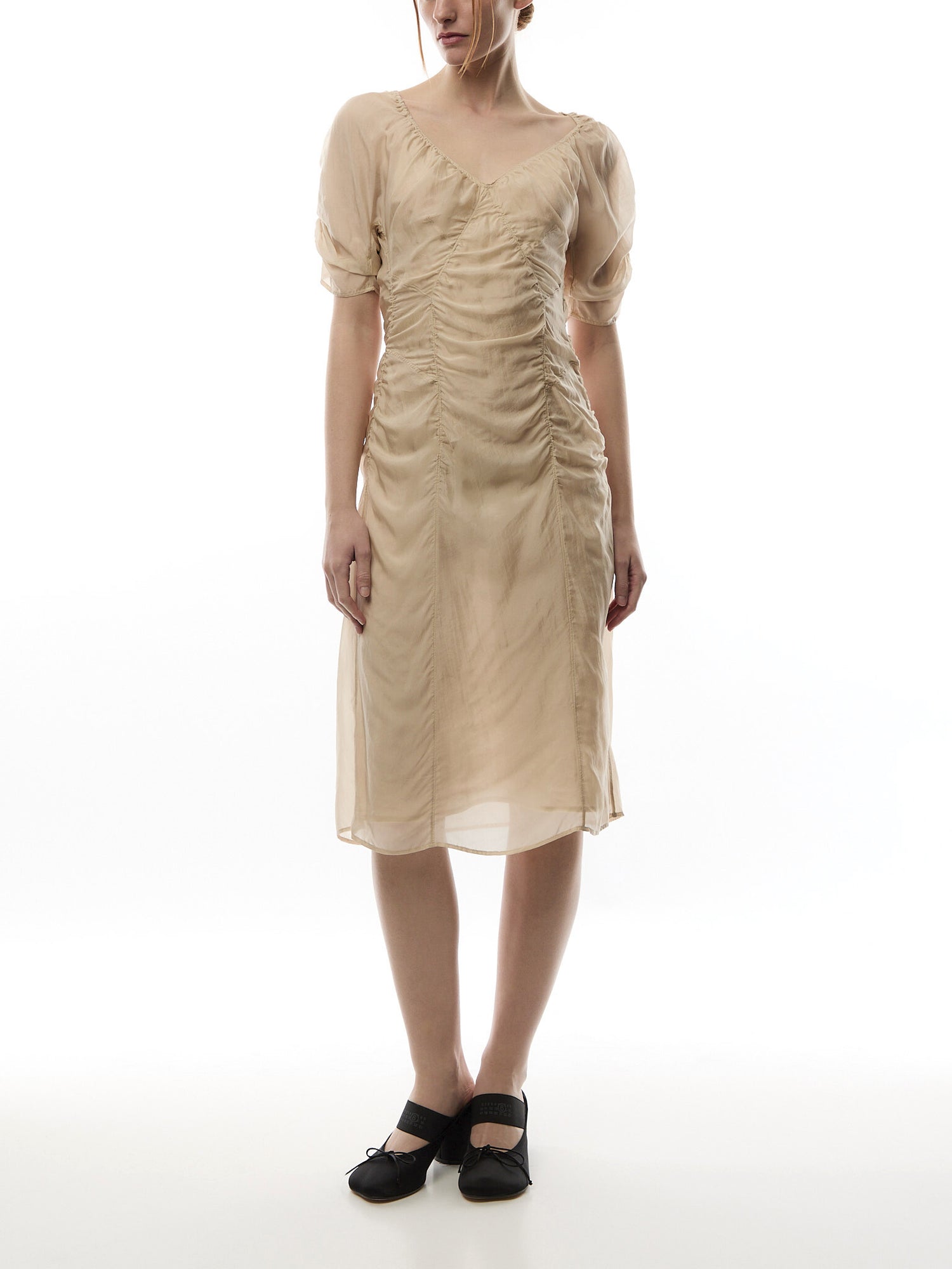 Ruched Midi Dress