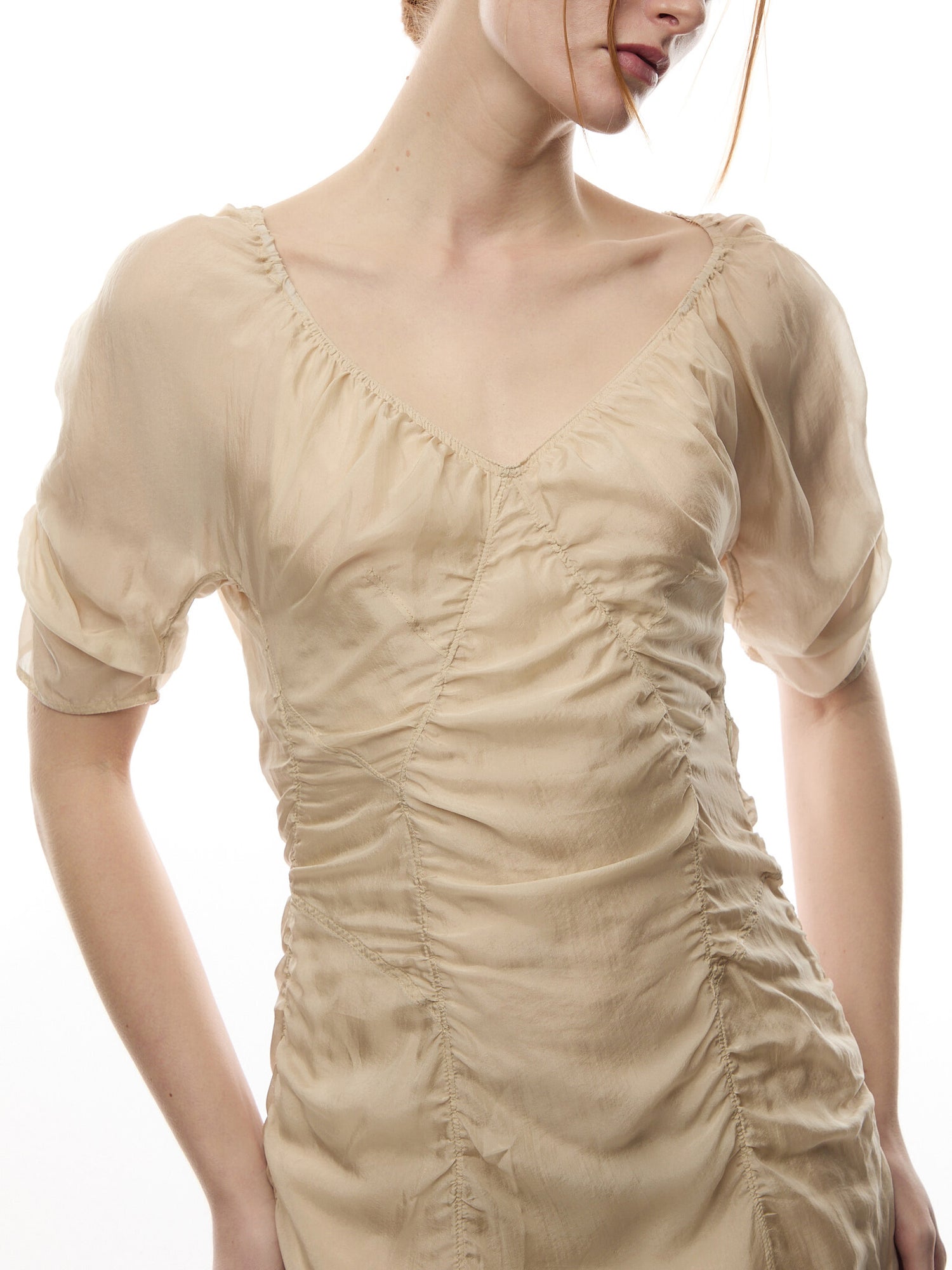 Ruched Midi Dress