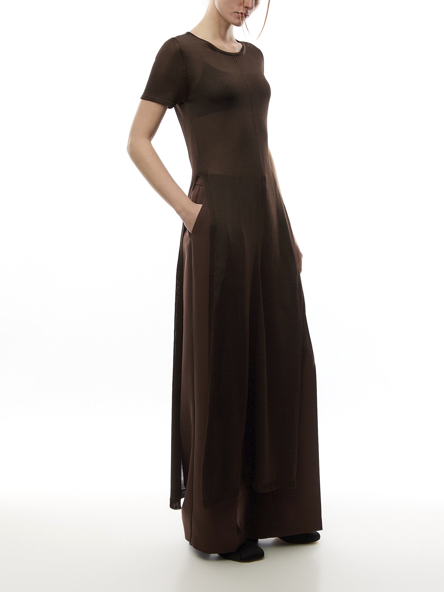 Column Dress With Slits