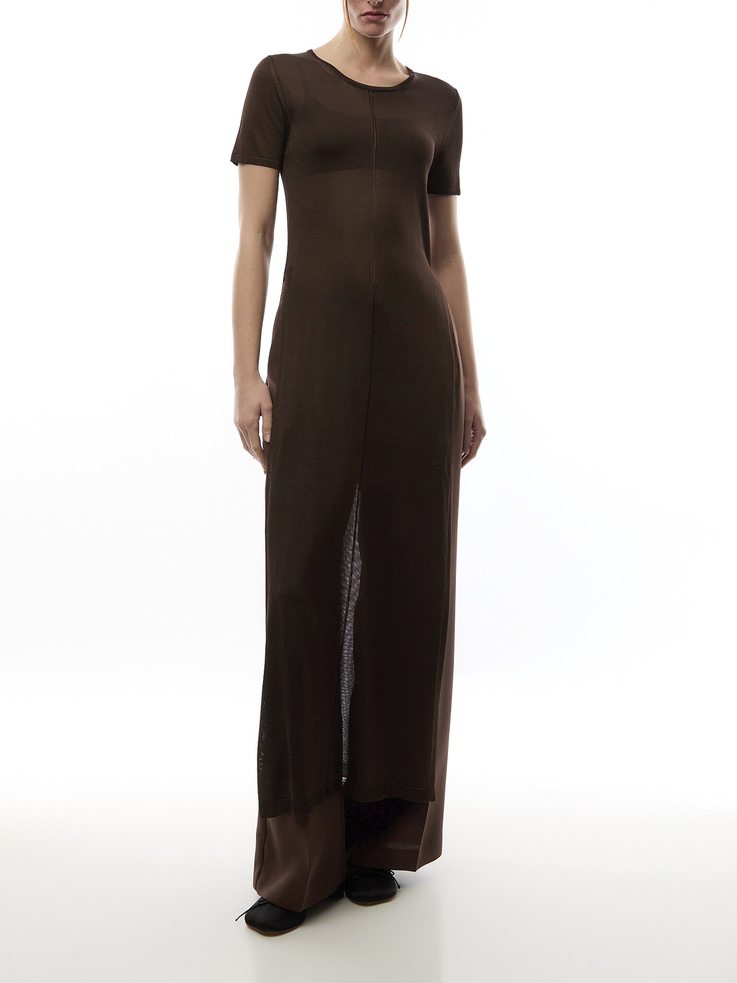 Column Dress With Slits
