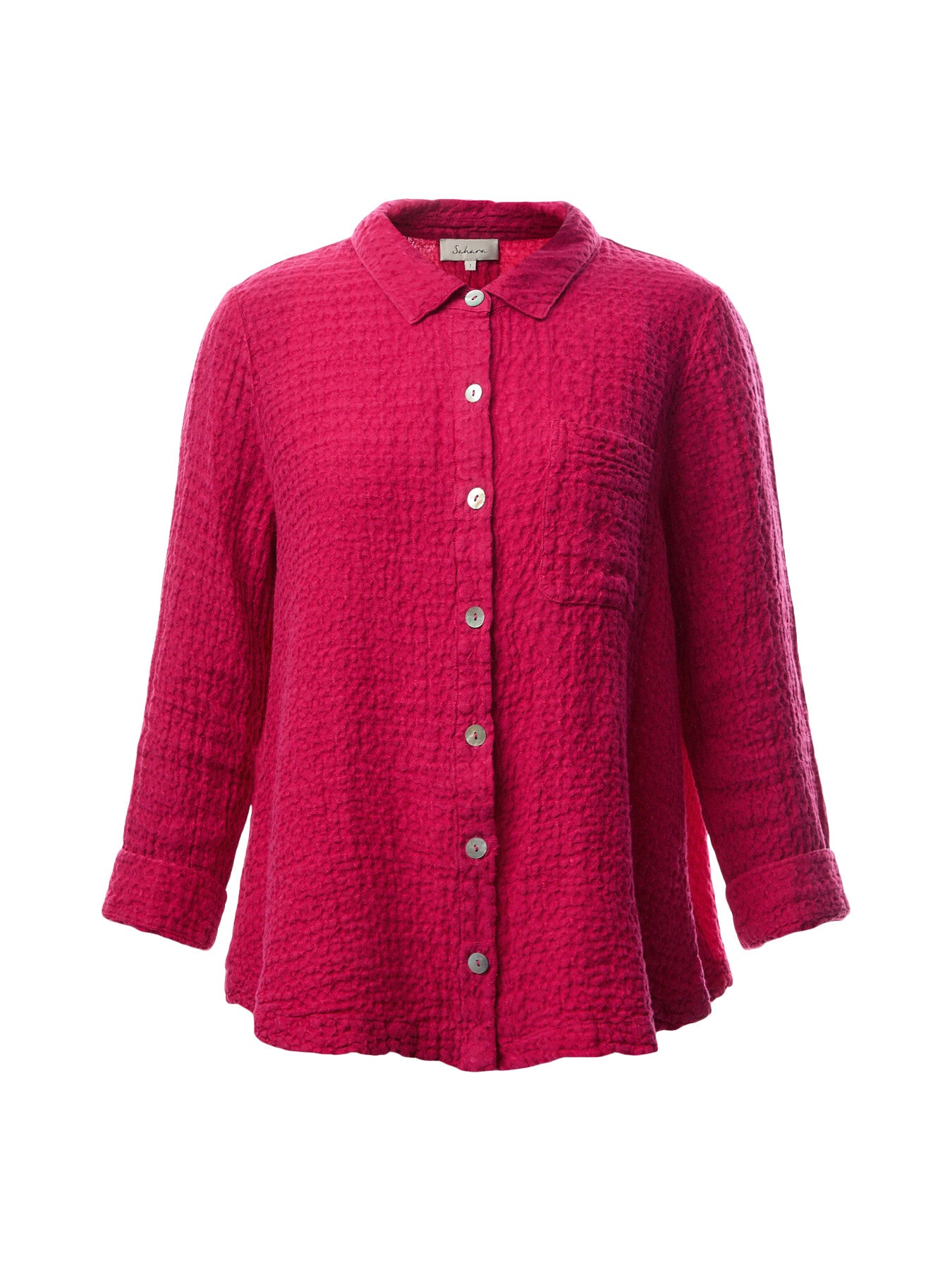 Waffle Linen Pocket Shirt