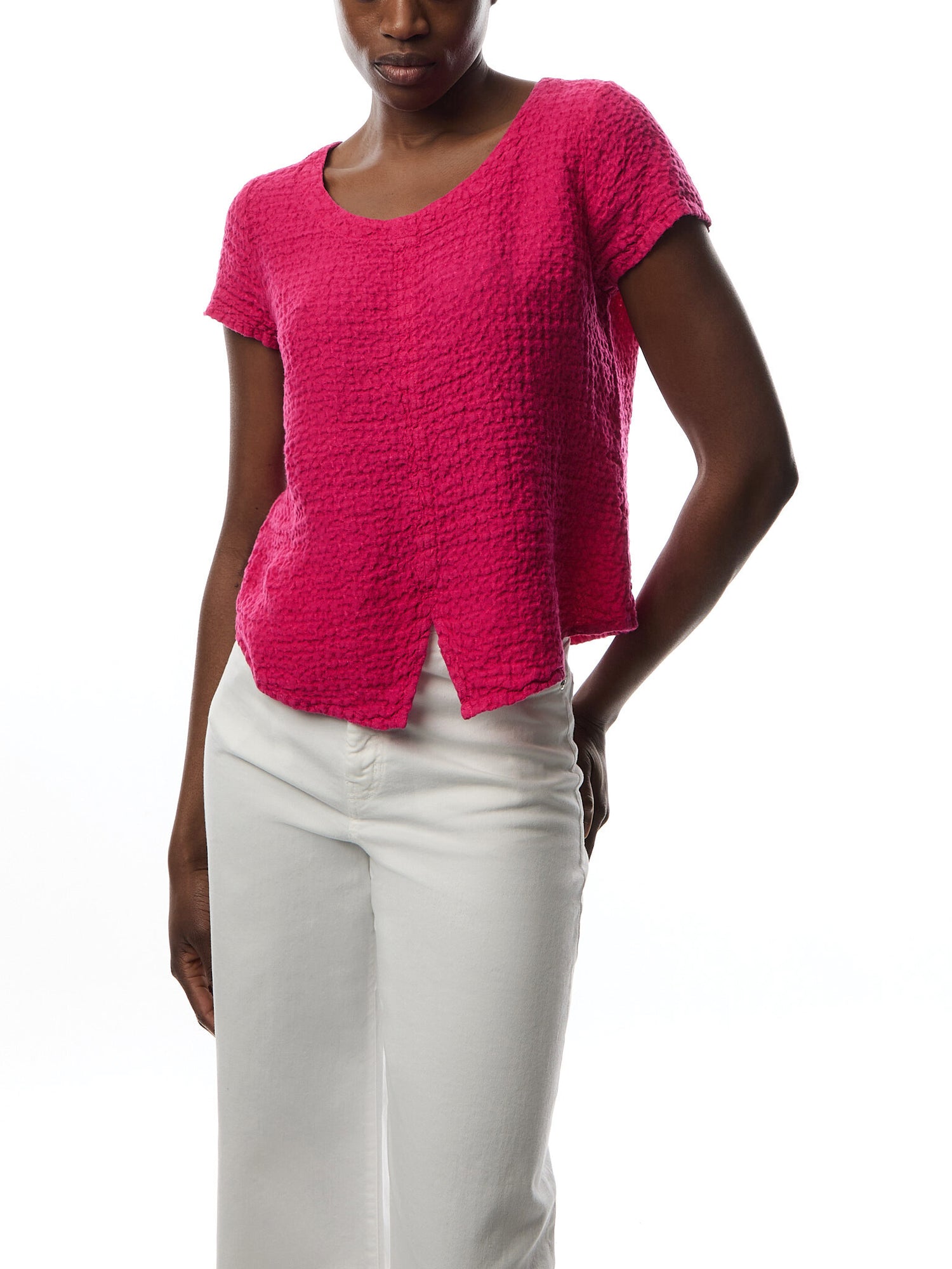 Waffle Linen Top