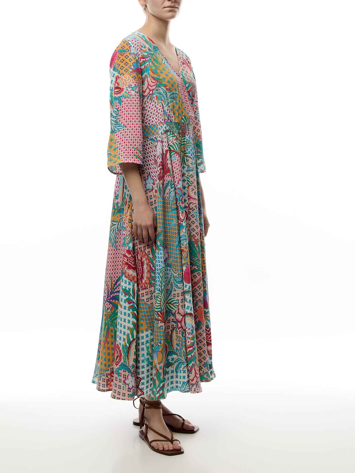 Botanical Patchwork Dress