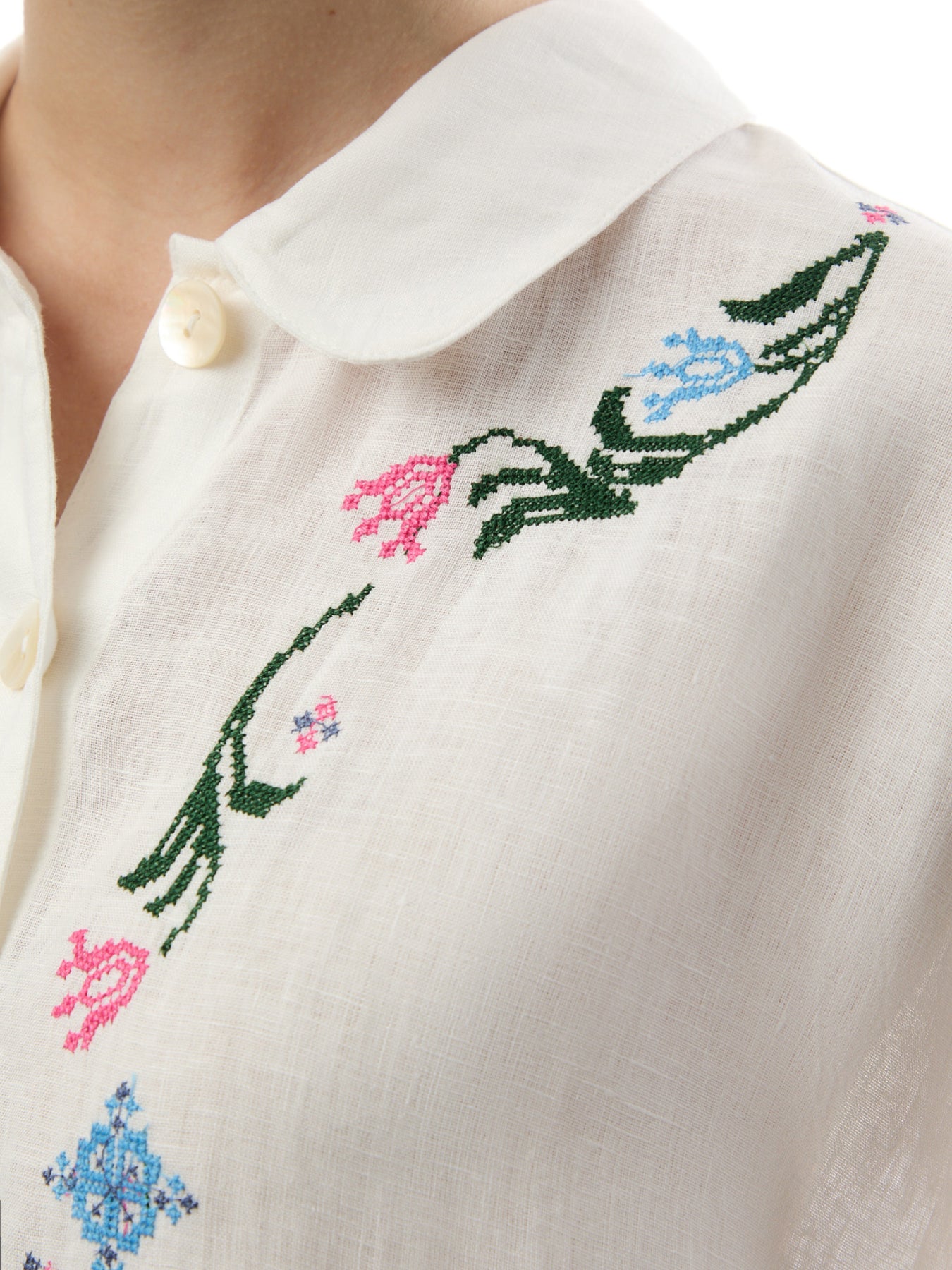 Cross Stitch Allover Embroidery Shirt